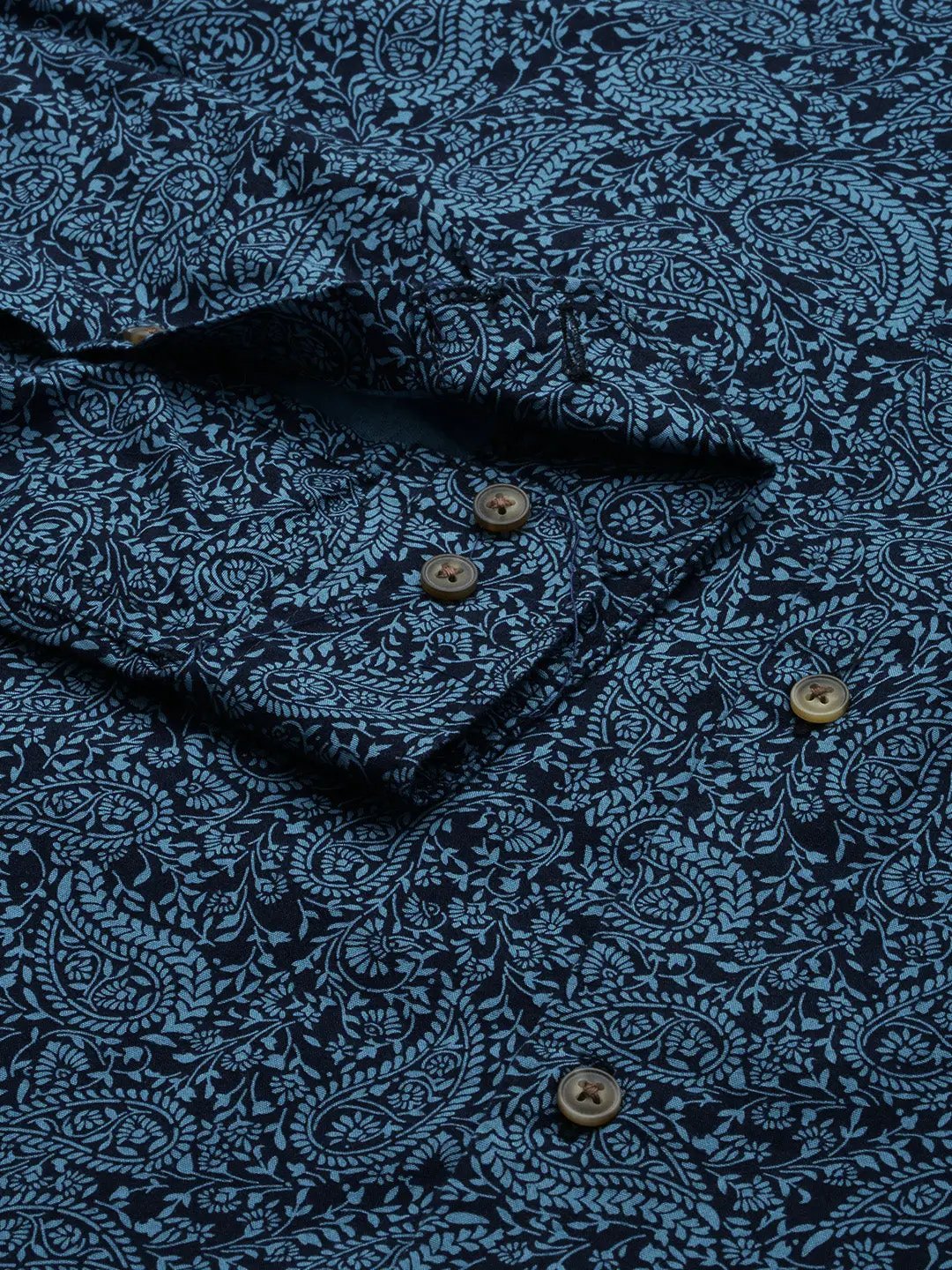 Men's Black Printed Casual Shirt