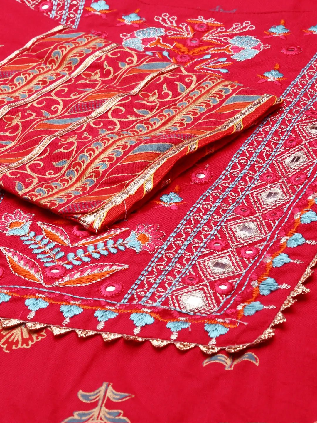 Women's Pink Printed Kurta Set