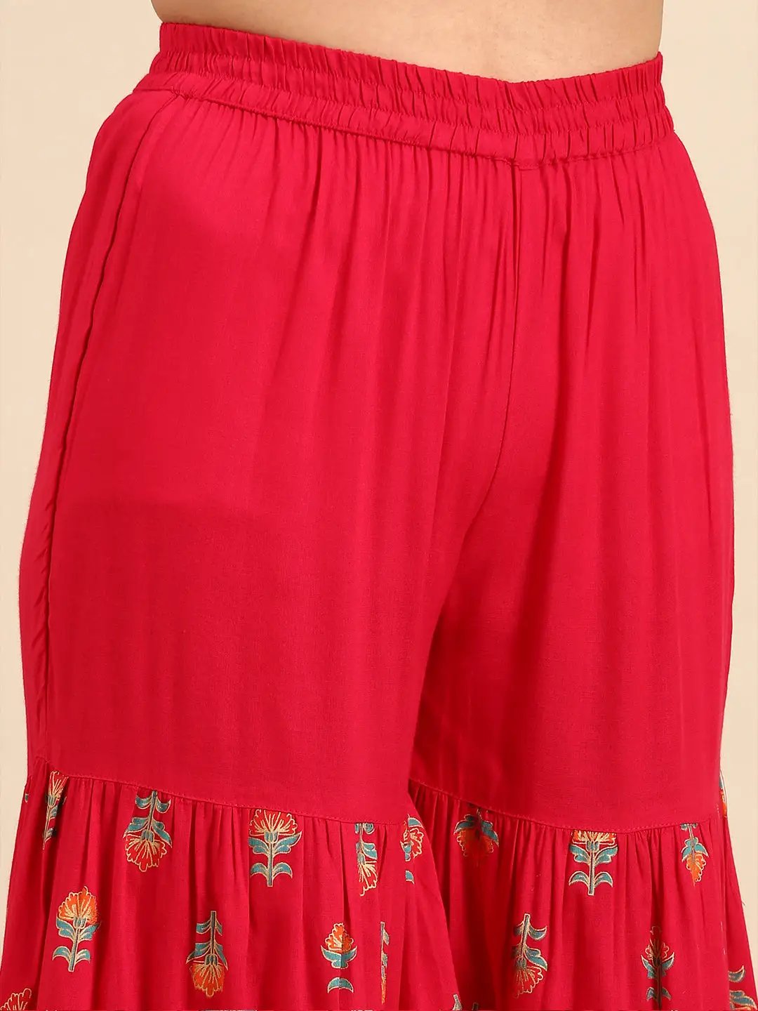 Women's Pink Printed Kurta Set
