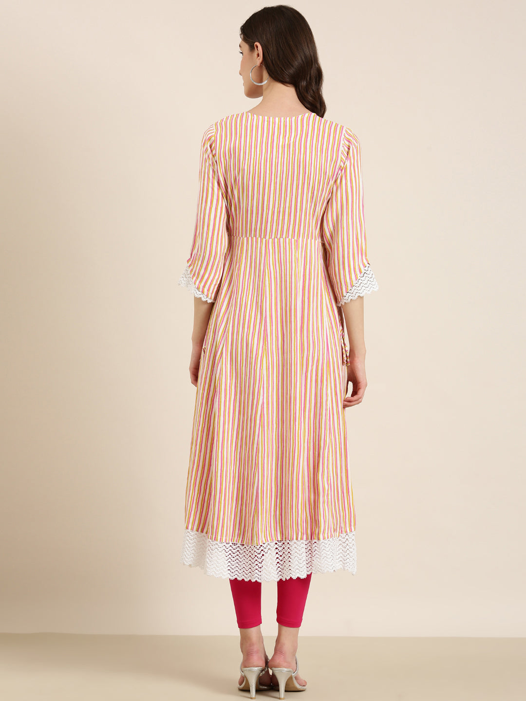 Women Multi Striped A-Line Kurta