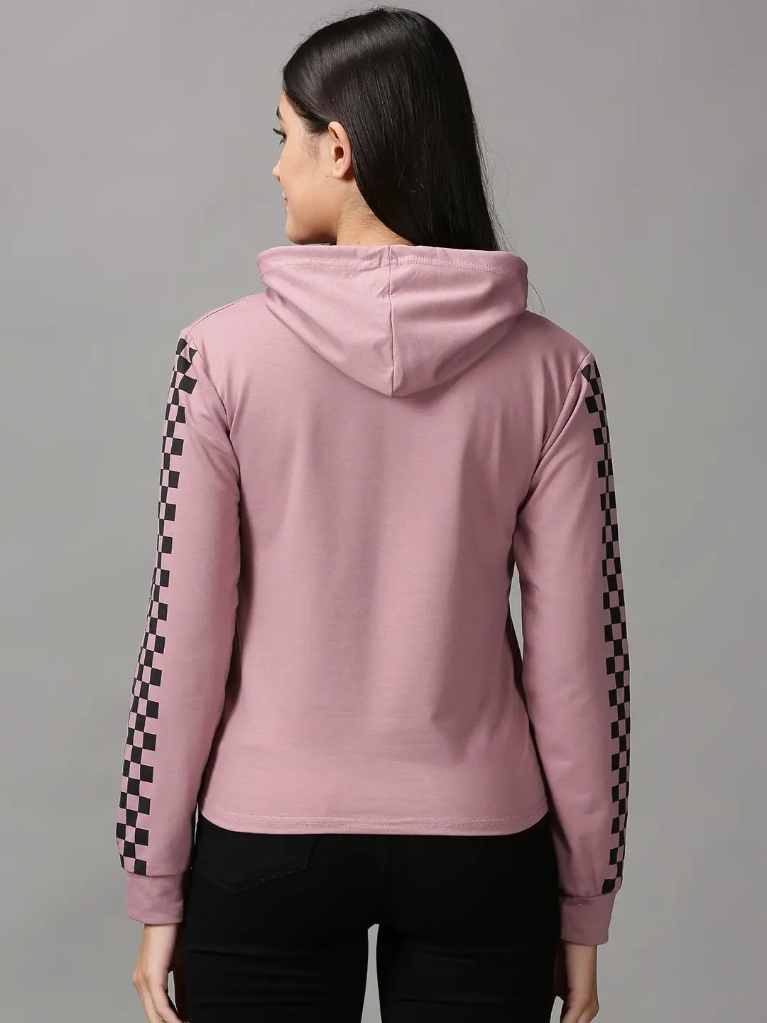 Women's Violet Solid Sweatshirt