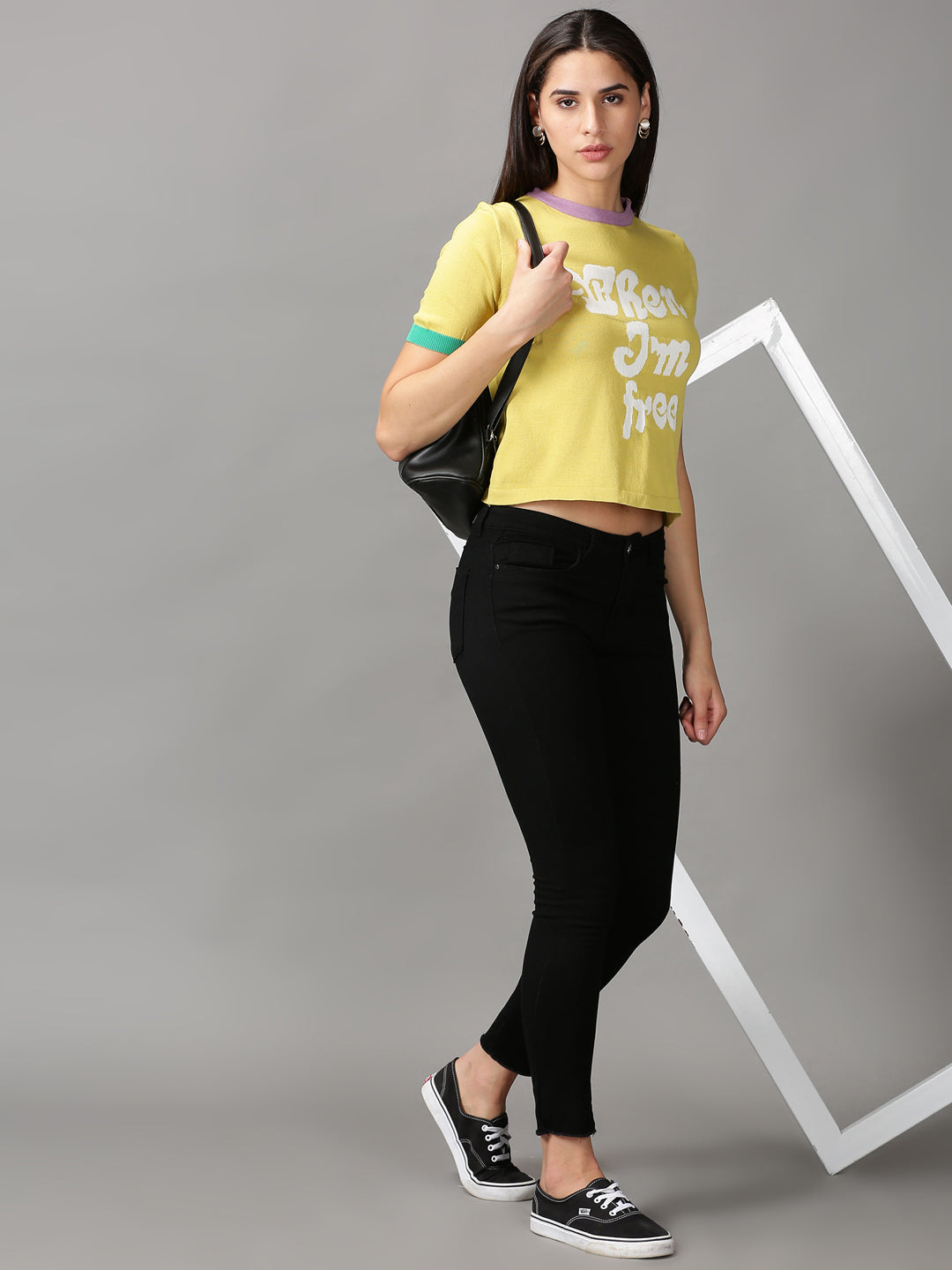 Women's Mustard Solid Top