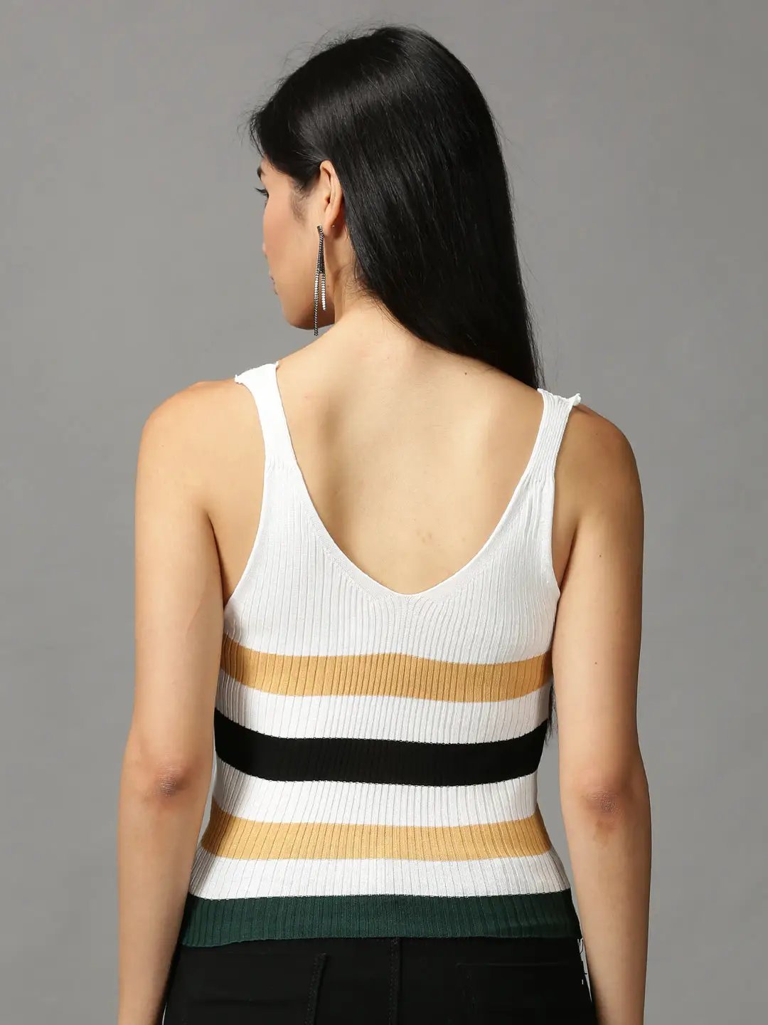 Women's Multi Solid Fitted Top