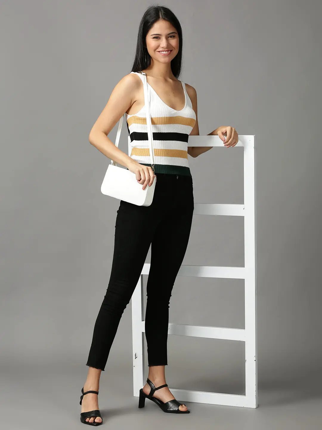 Women's Multi Solid Fitted Top