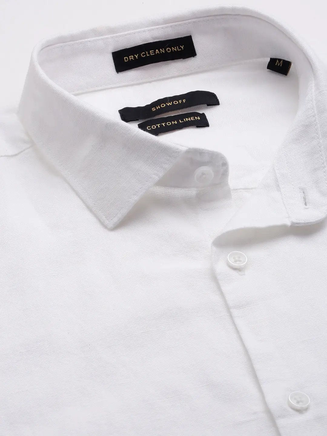 Men's White Comfort Casual Linen Shirt