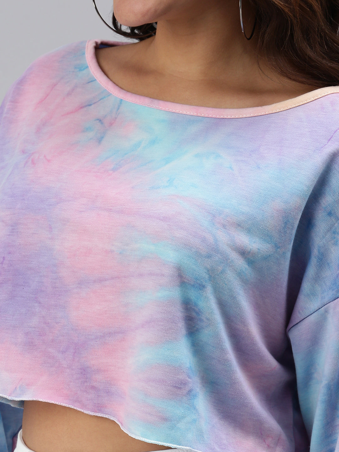 Women's Multi Tie Dye Crop Top