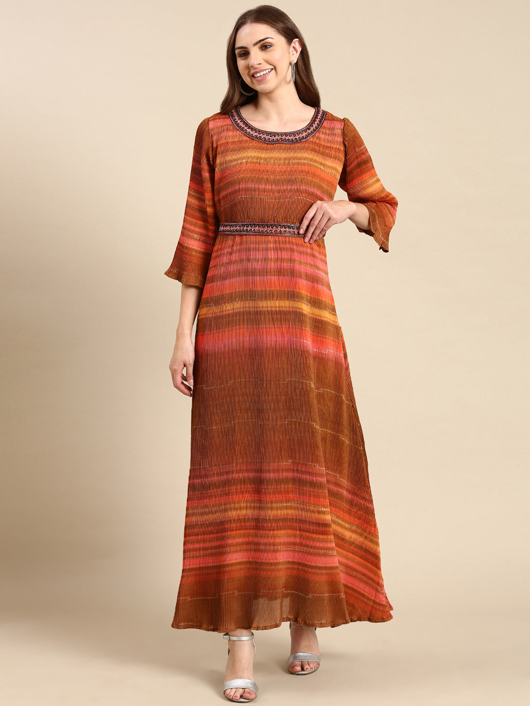 Women's Multi Printed A-Line Dress