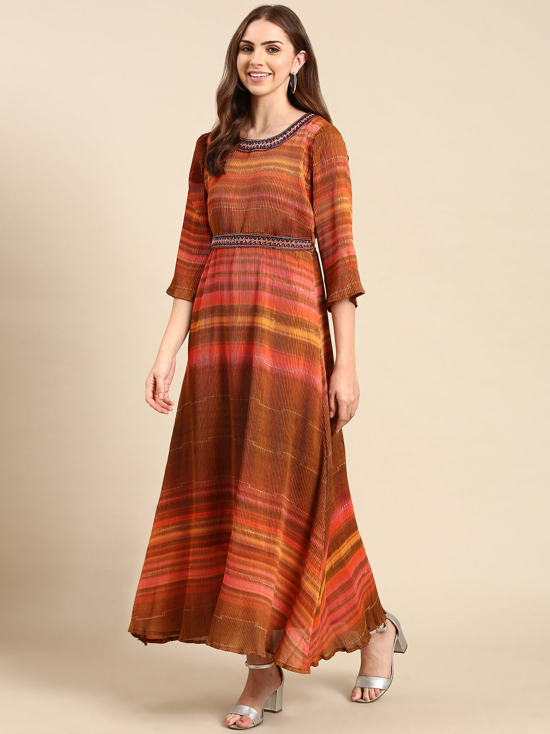 Women's Multi Printed A-Line Dress