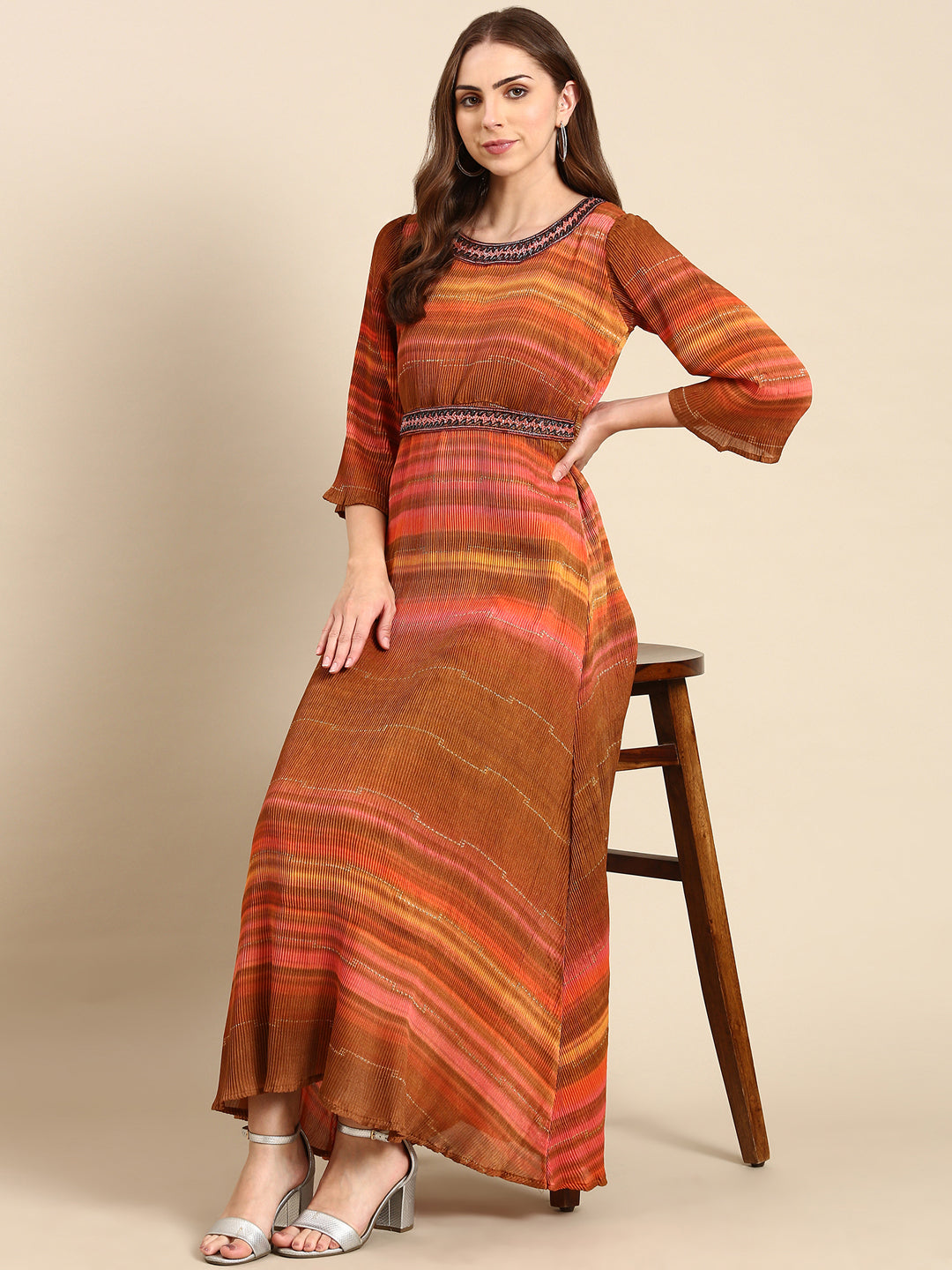 Women's Multi Printed A-Line Dress