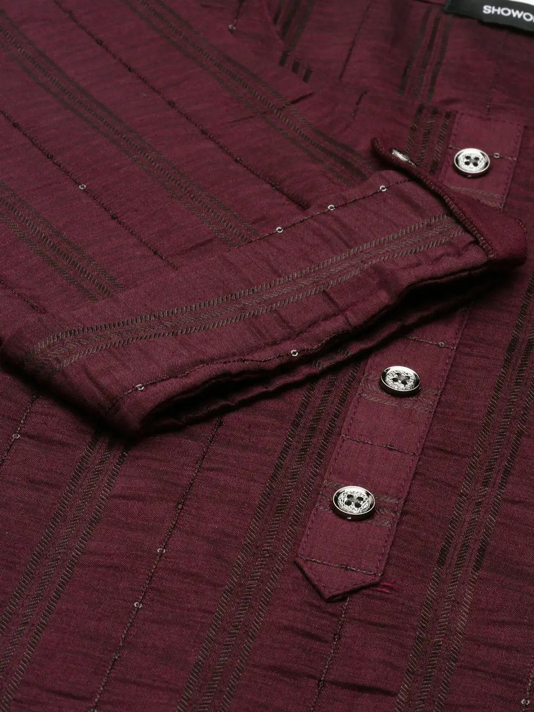 Women's Violet Embellished Straight Kurta
