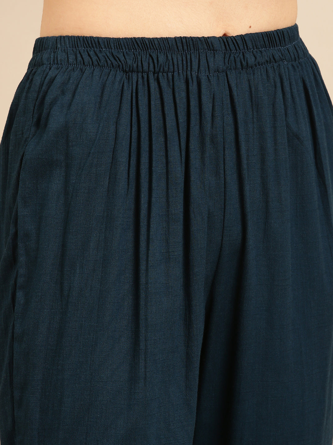 Women's Blue Solid Kurta Set