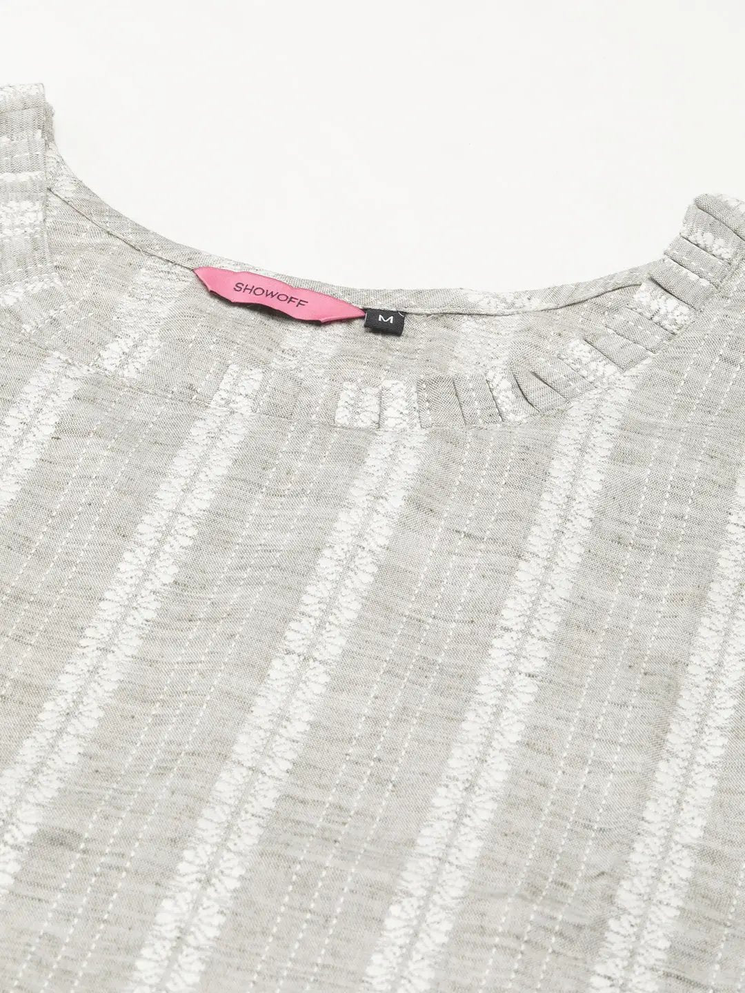 Women's Grey Solid Kurta Set