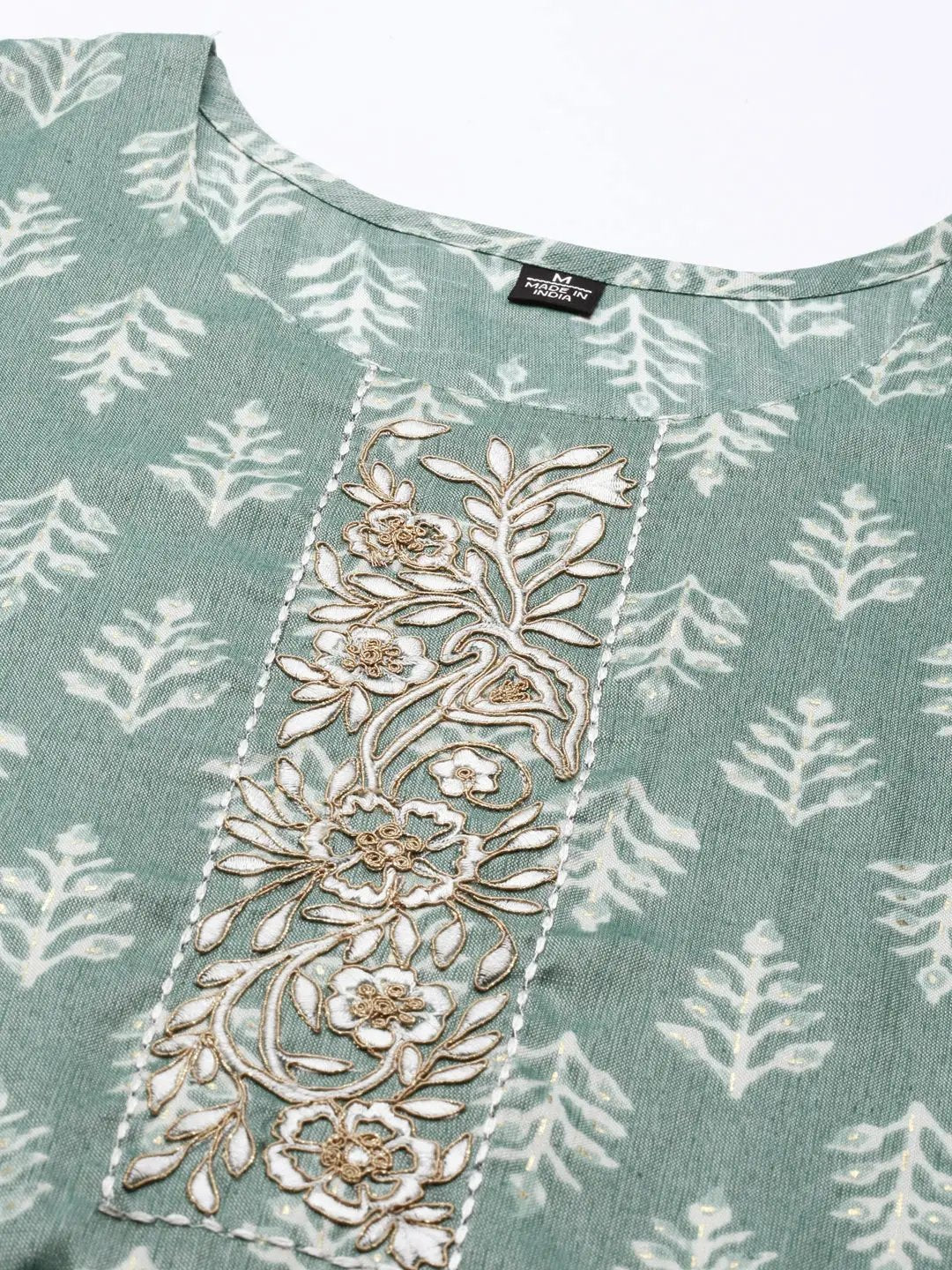 Women's Green Printed Kurta Set