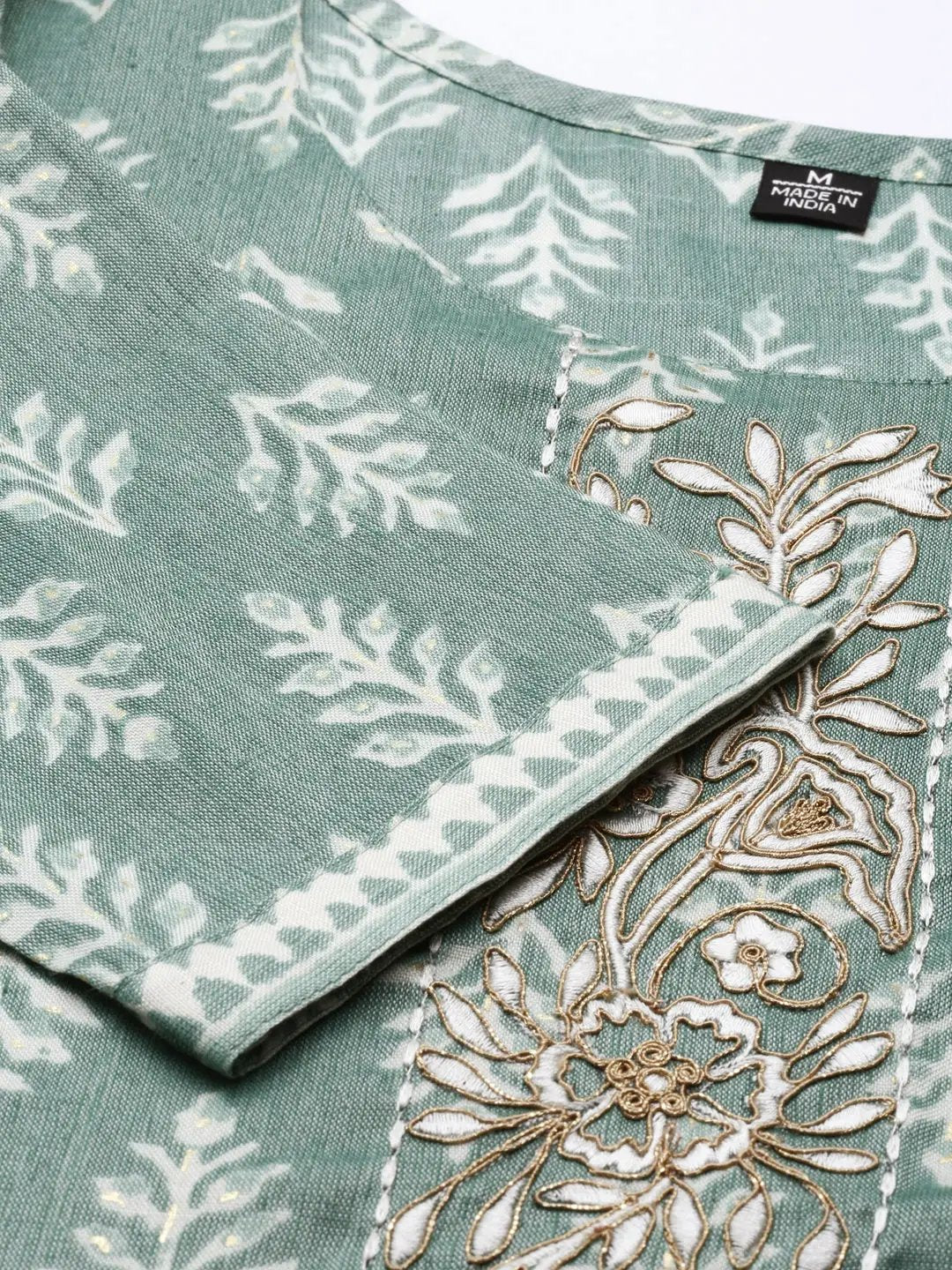 Women's Green Printed Kurta Set