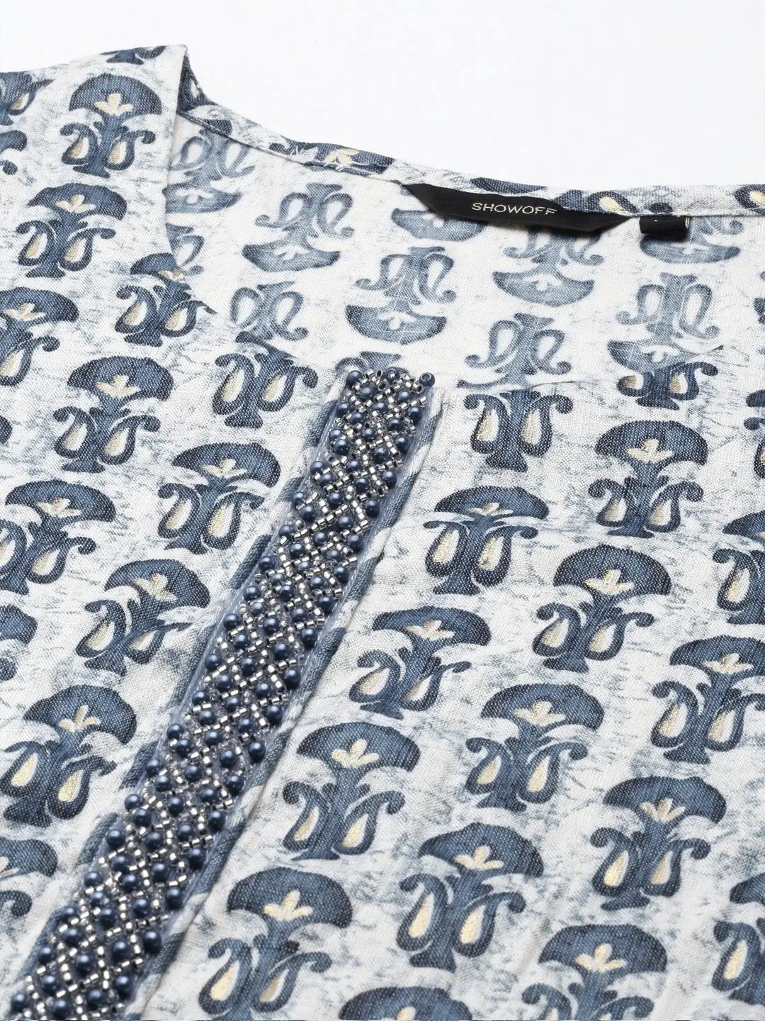 Women's Blue Printed Kurta Set