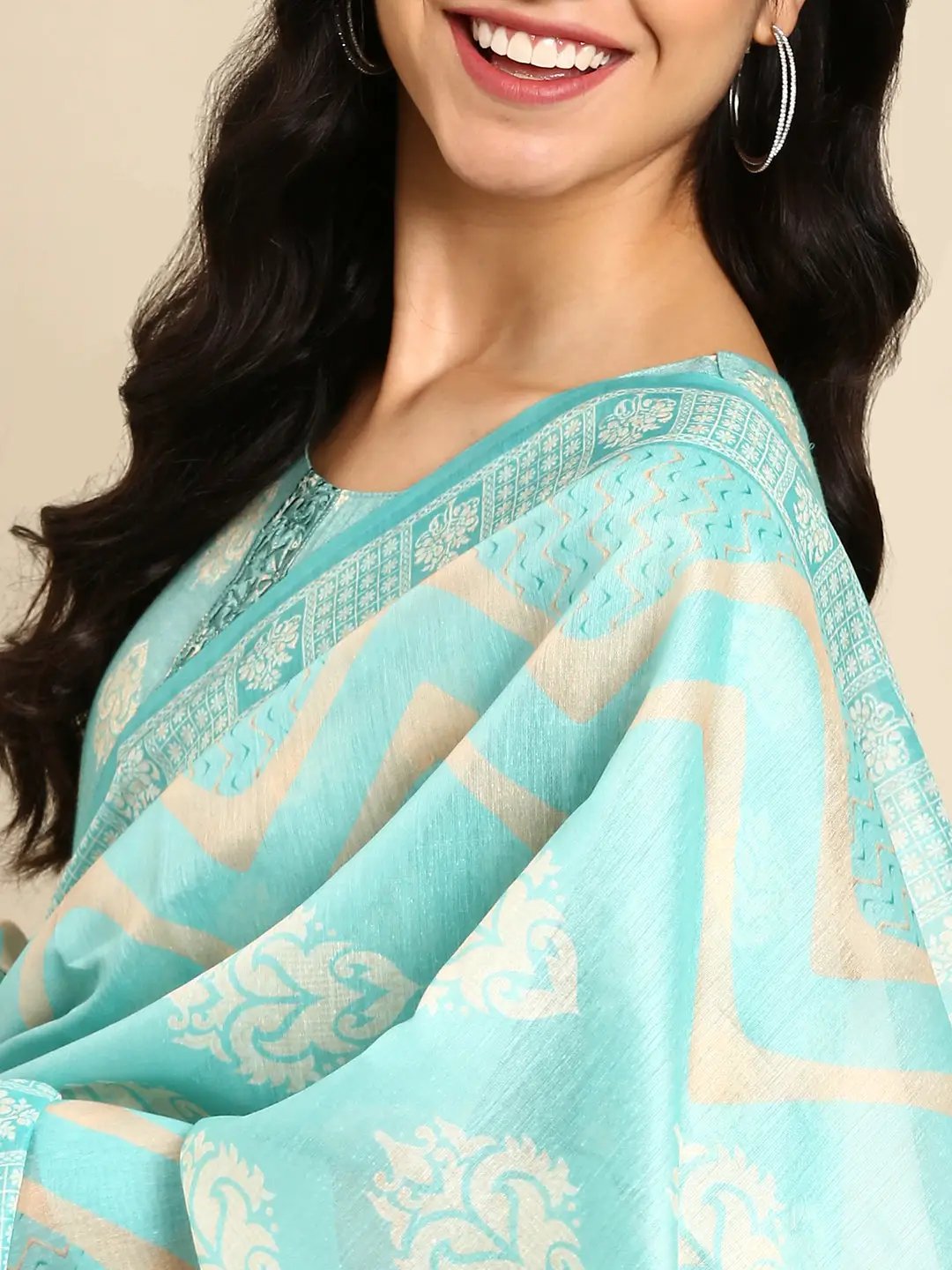 Women's Blue Printed Kurta Set