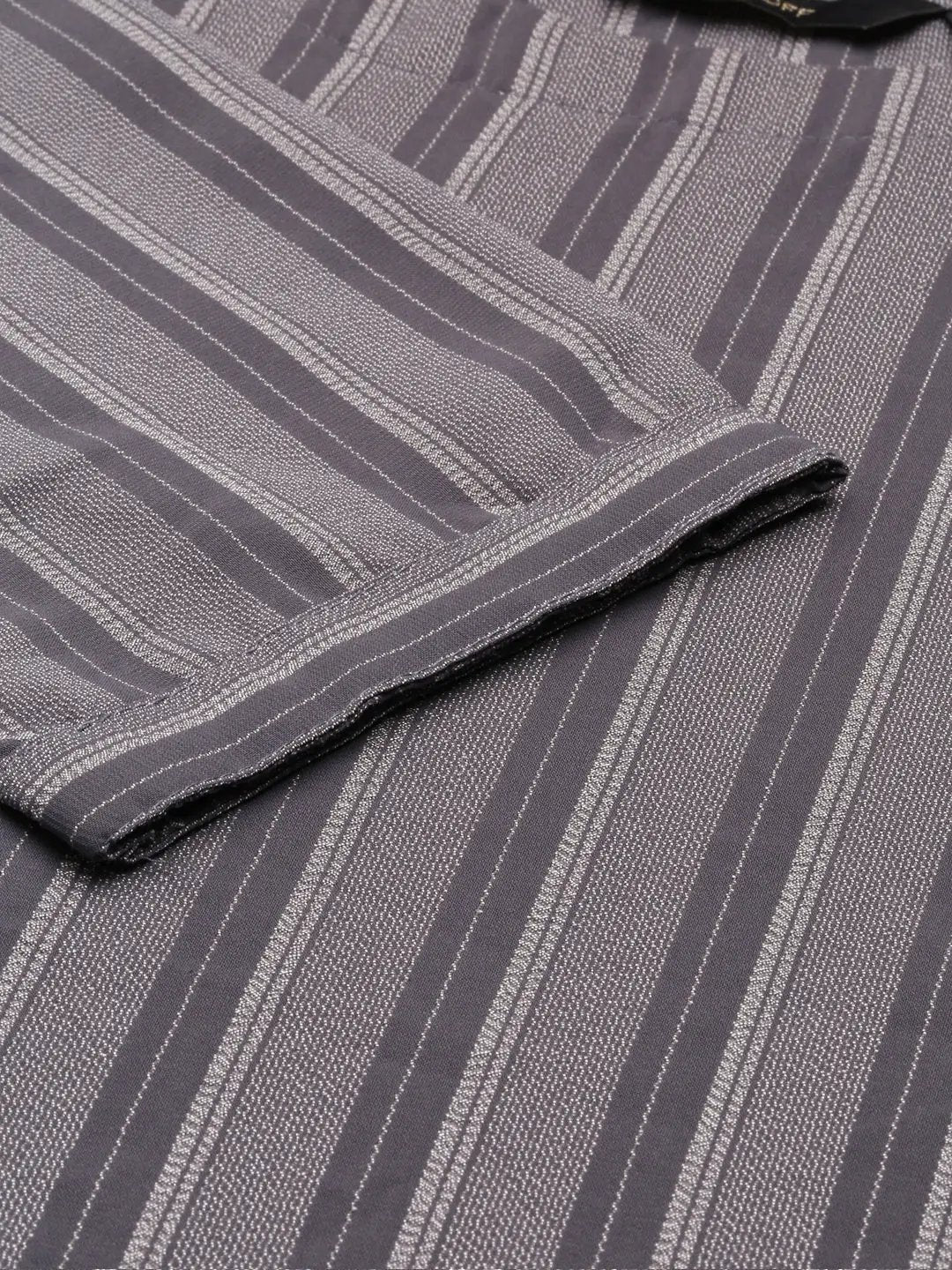 Women's Grey Solid Kurta Set