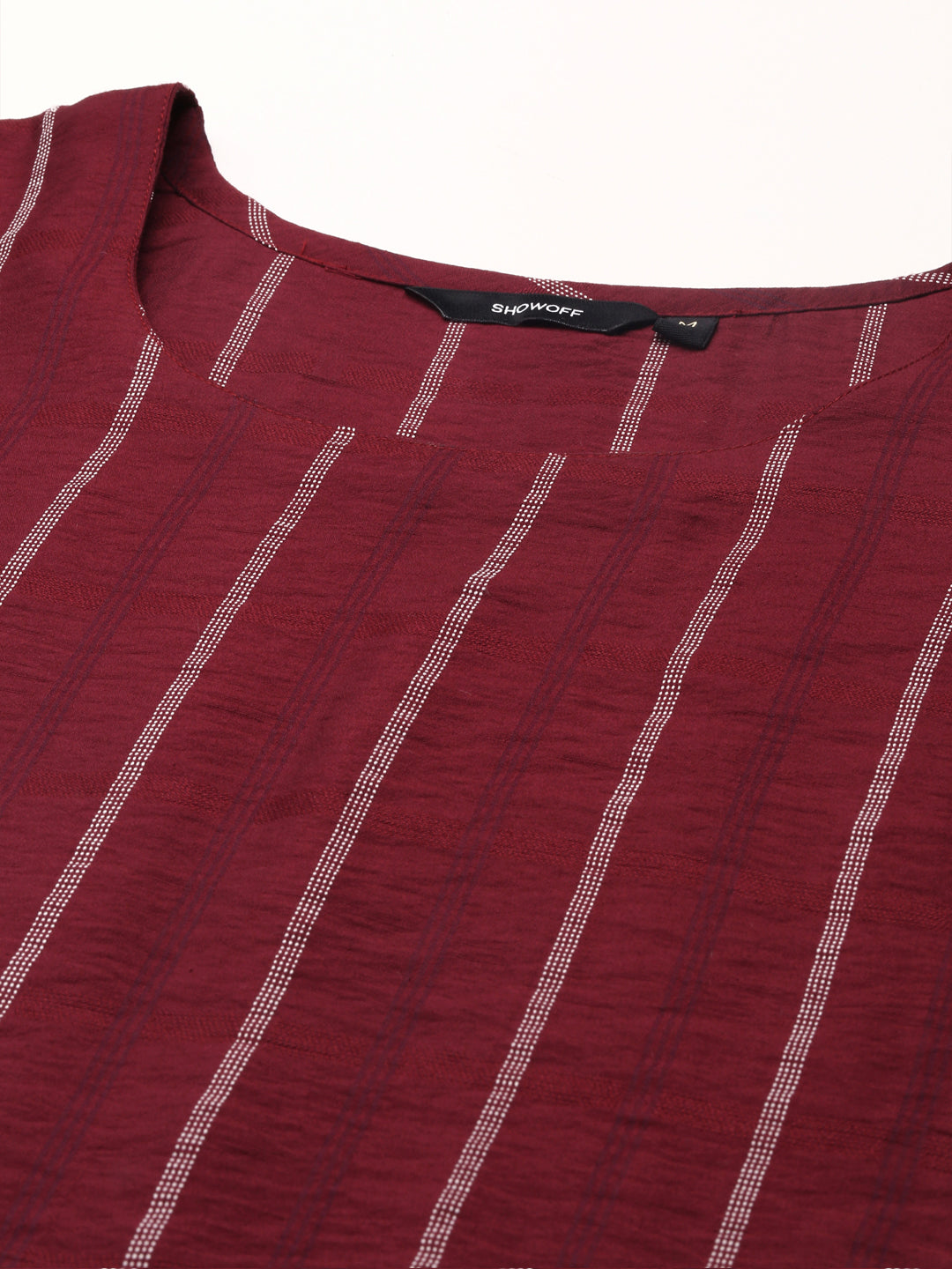 Women's Burgundy Printed Kurta Set