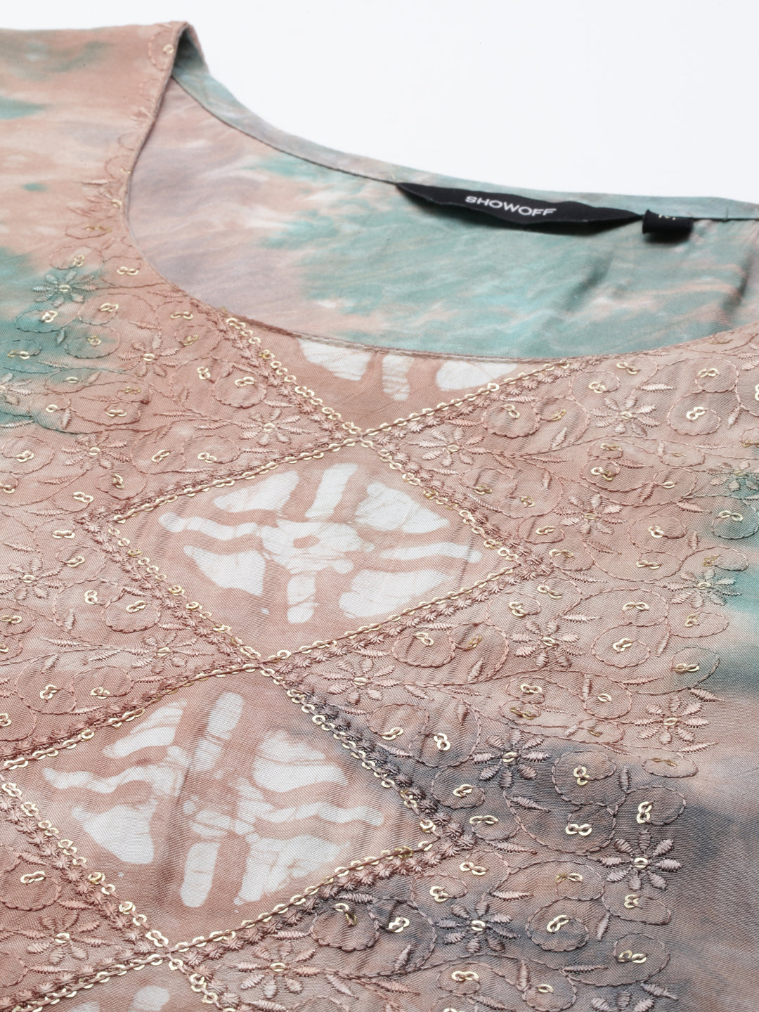 Women's Multi Tie Dye Straight Kurta