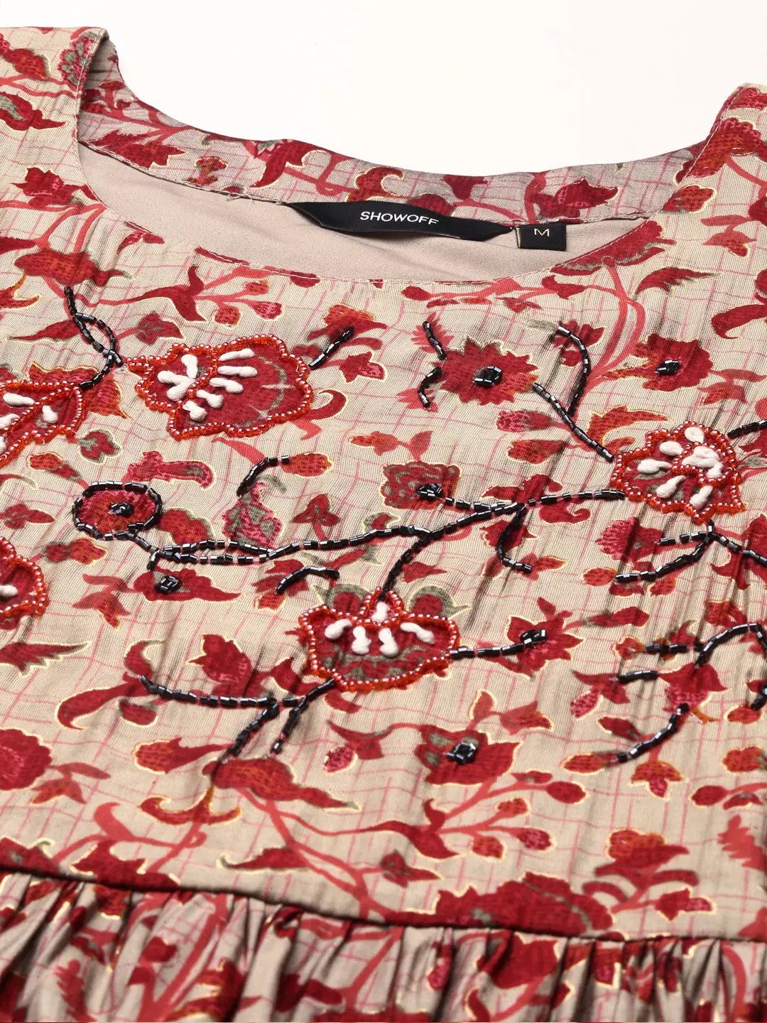 Women's Grey Printed Kurta Set