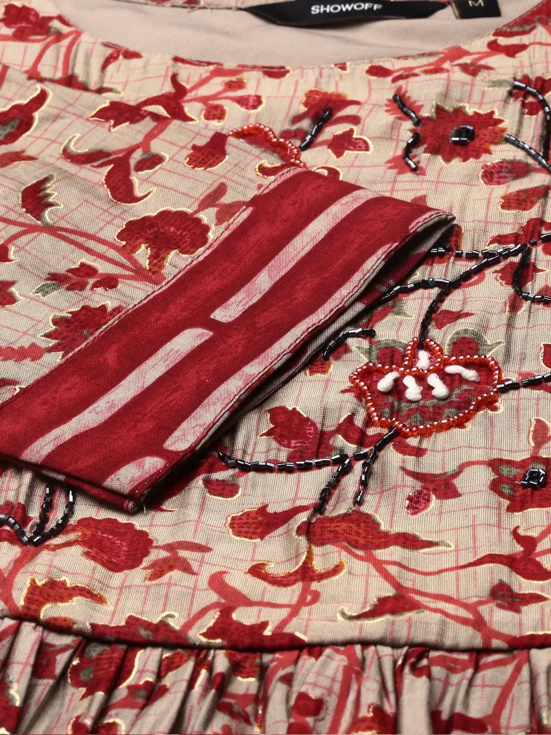 Women's Grey Printed Kurta Set