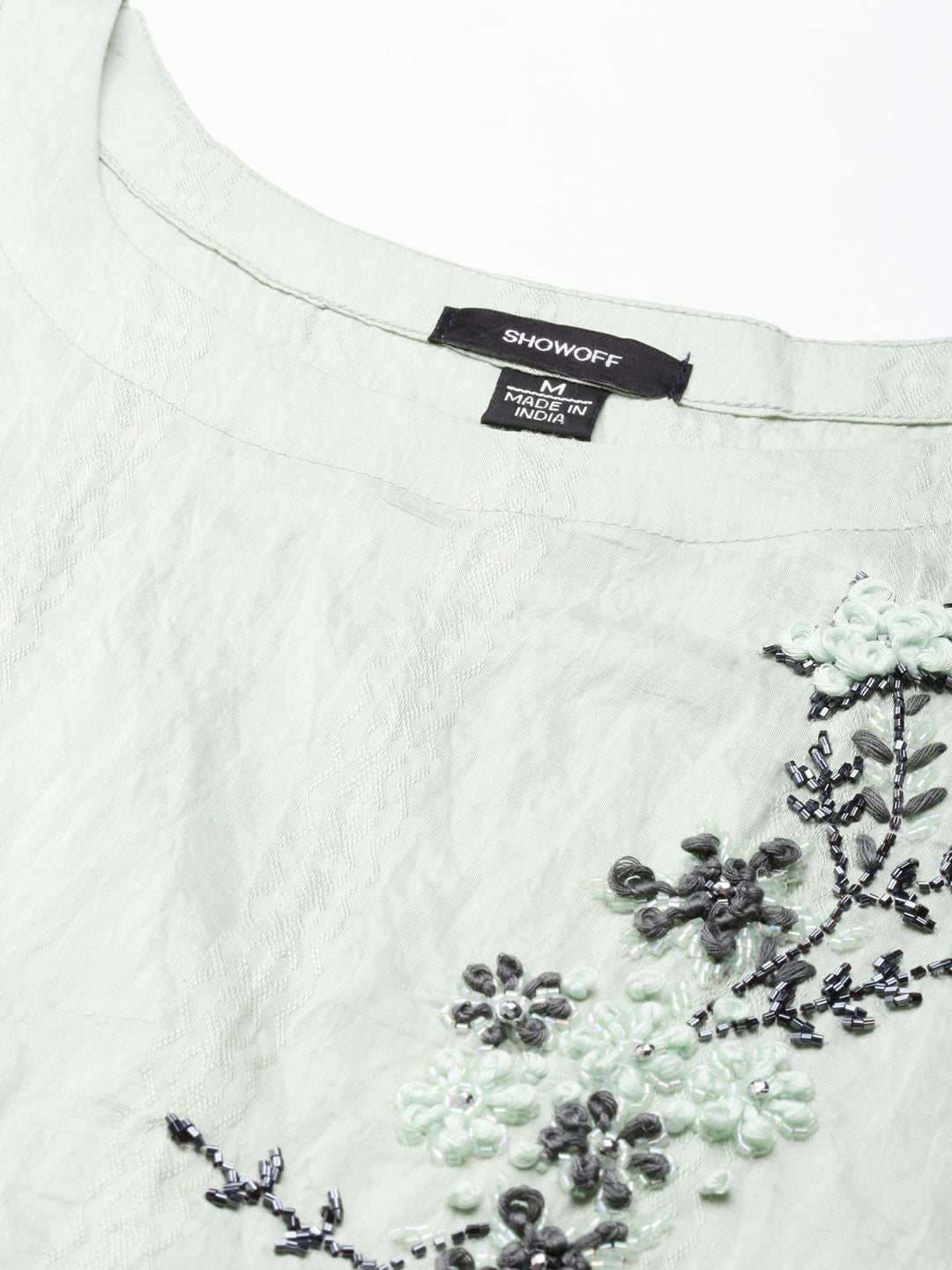 Women's Sea Green Solid Straight Kurta