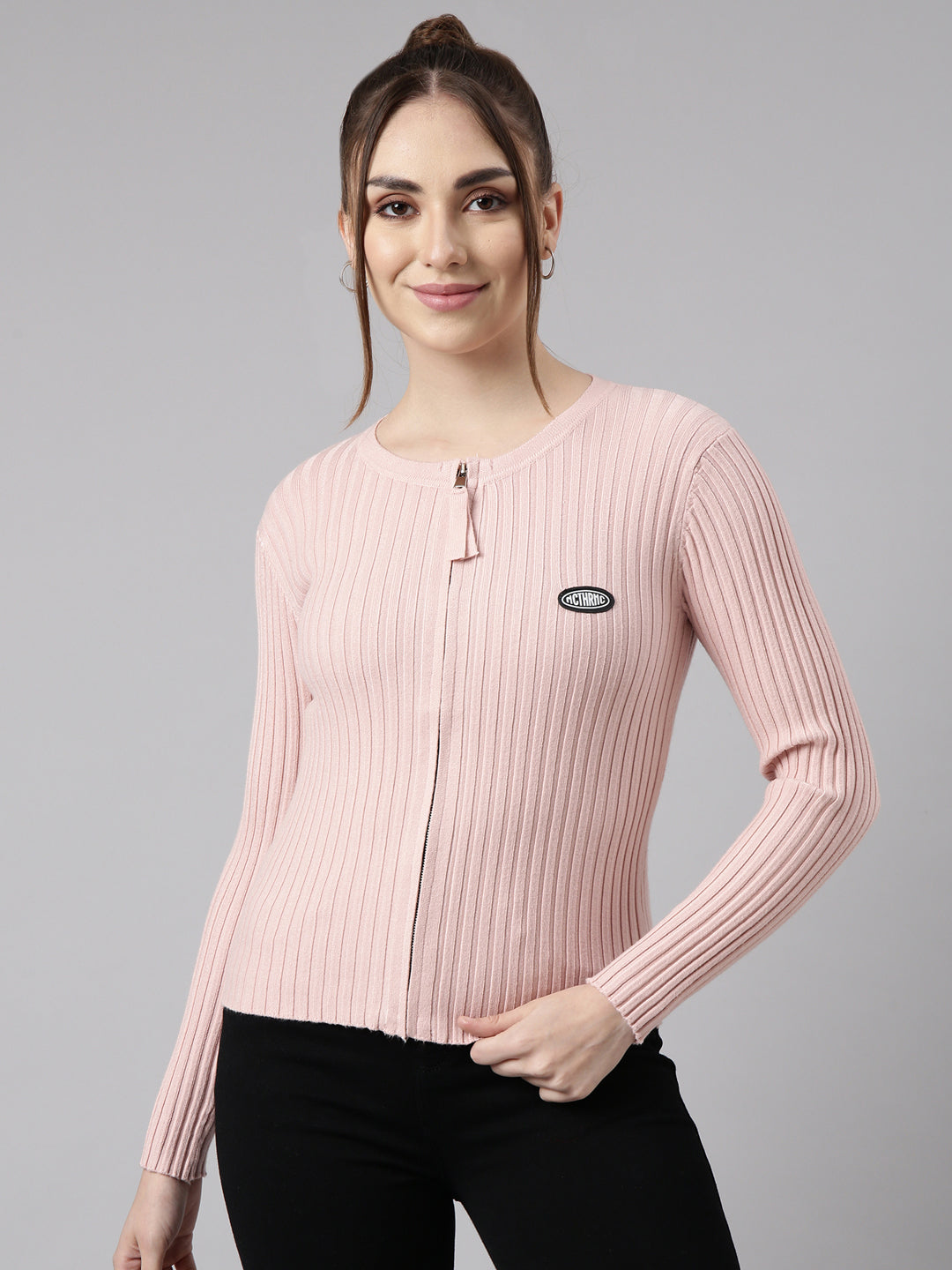 Women Peach Solid Top