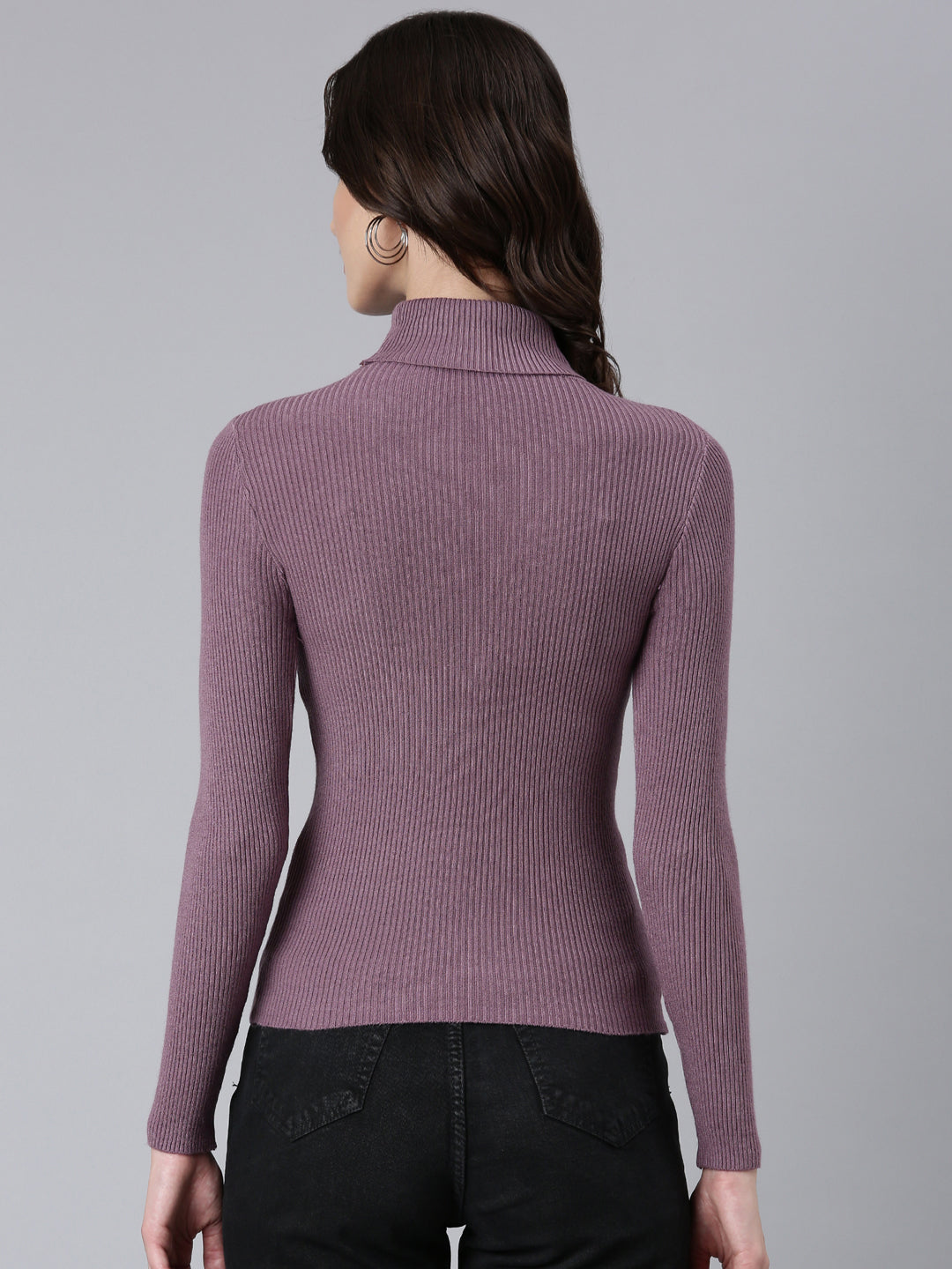 Women Mauve Solid Top