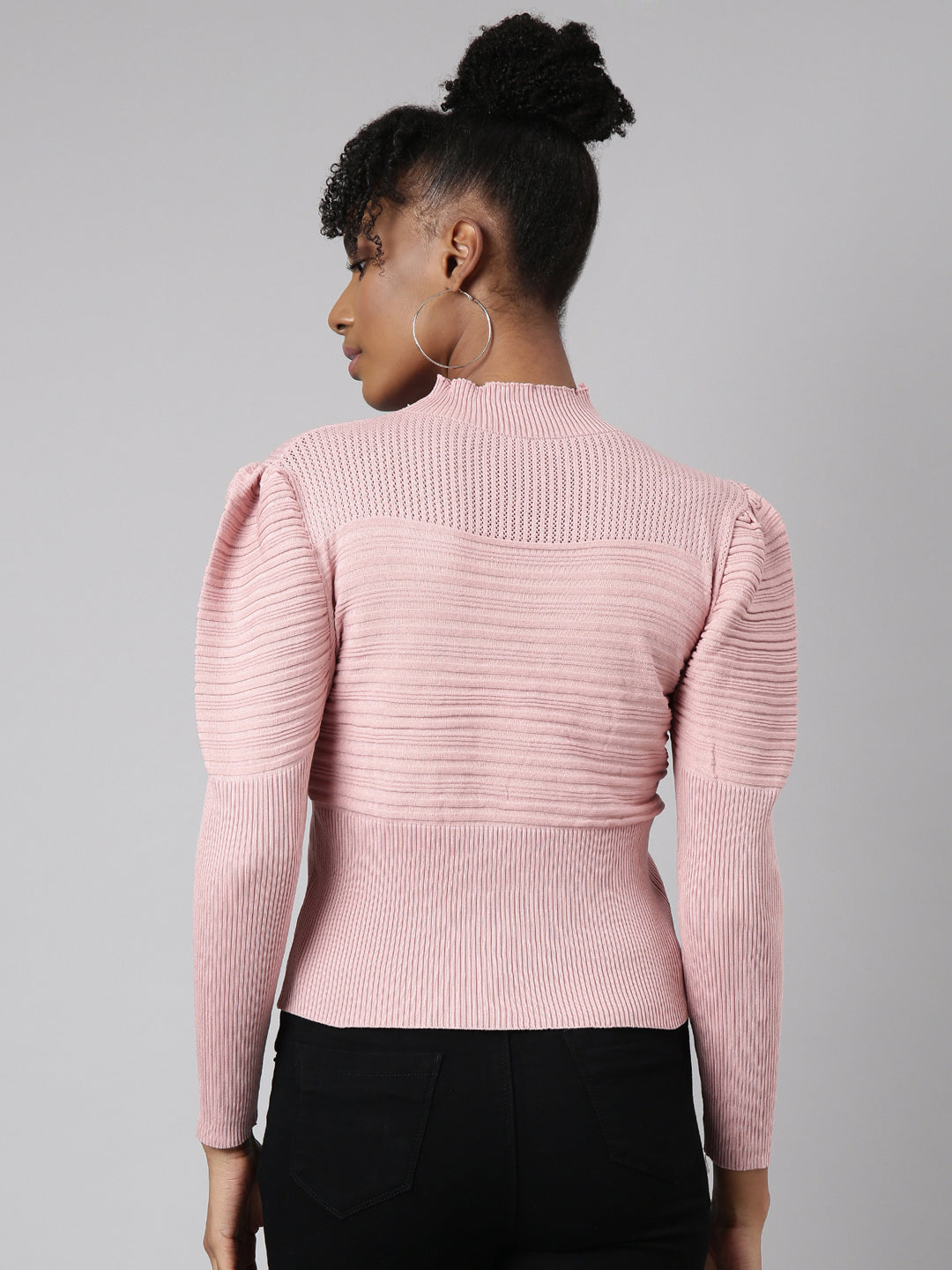 Women Pink Solid Top