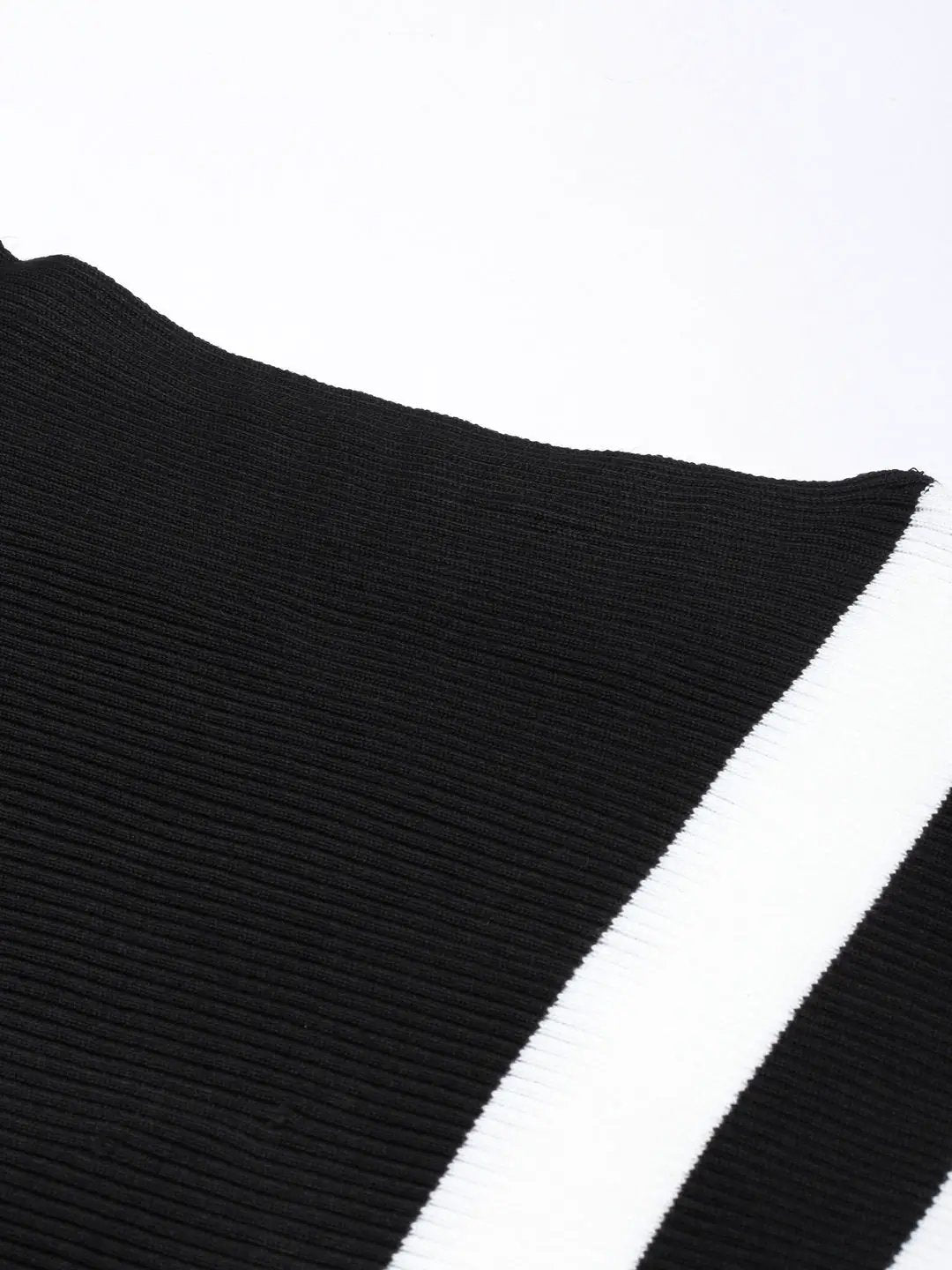 Women's Black Vertical Stripes Top