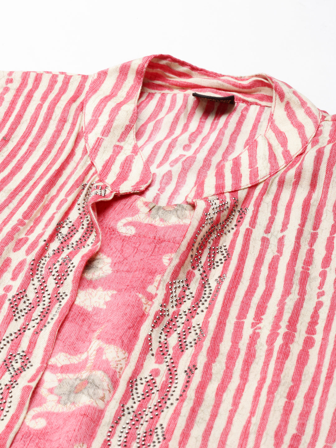 Women's Coral Printed Anarkali Kurta