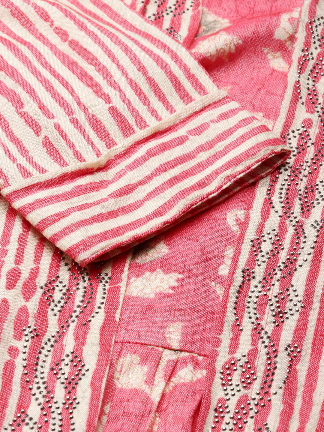 Women's Coral Printed Anarkali Kurta