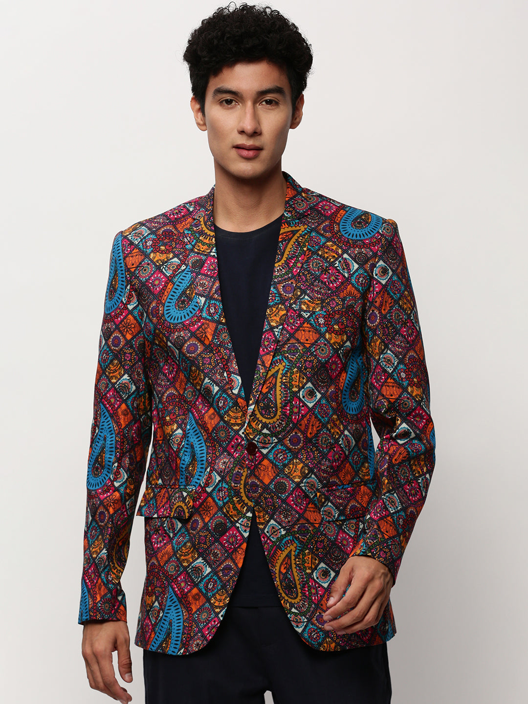 Men Multi Printed Casual Blazers