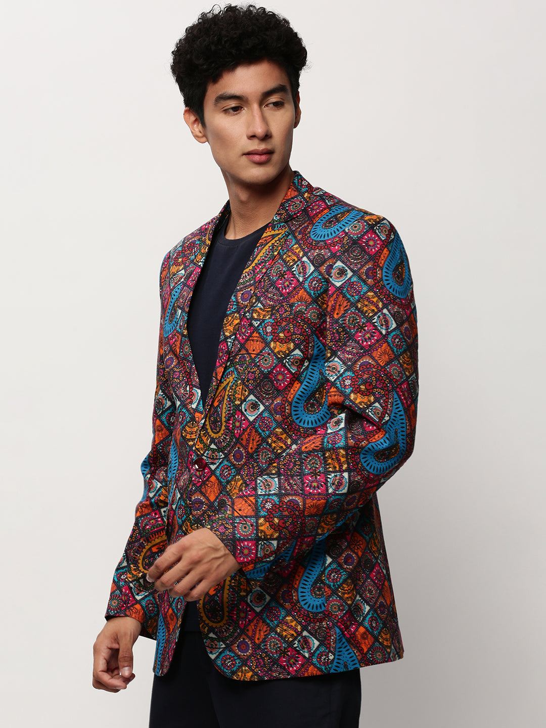 Men Multi Printed Casual Blazers