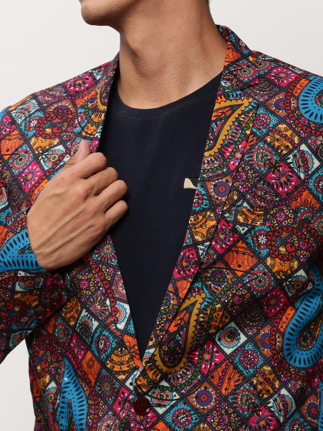 Men Multi Printed Casual Blazers