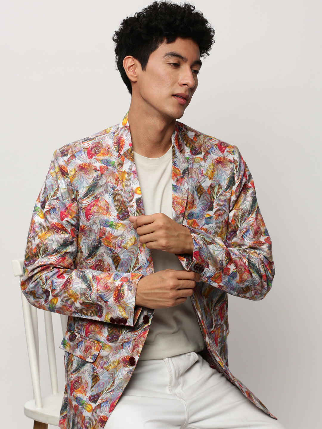 Men Multi Printed Casual Blazers