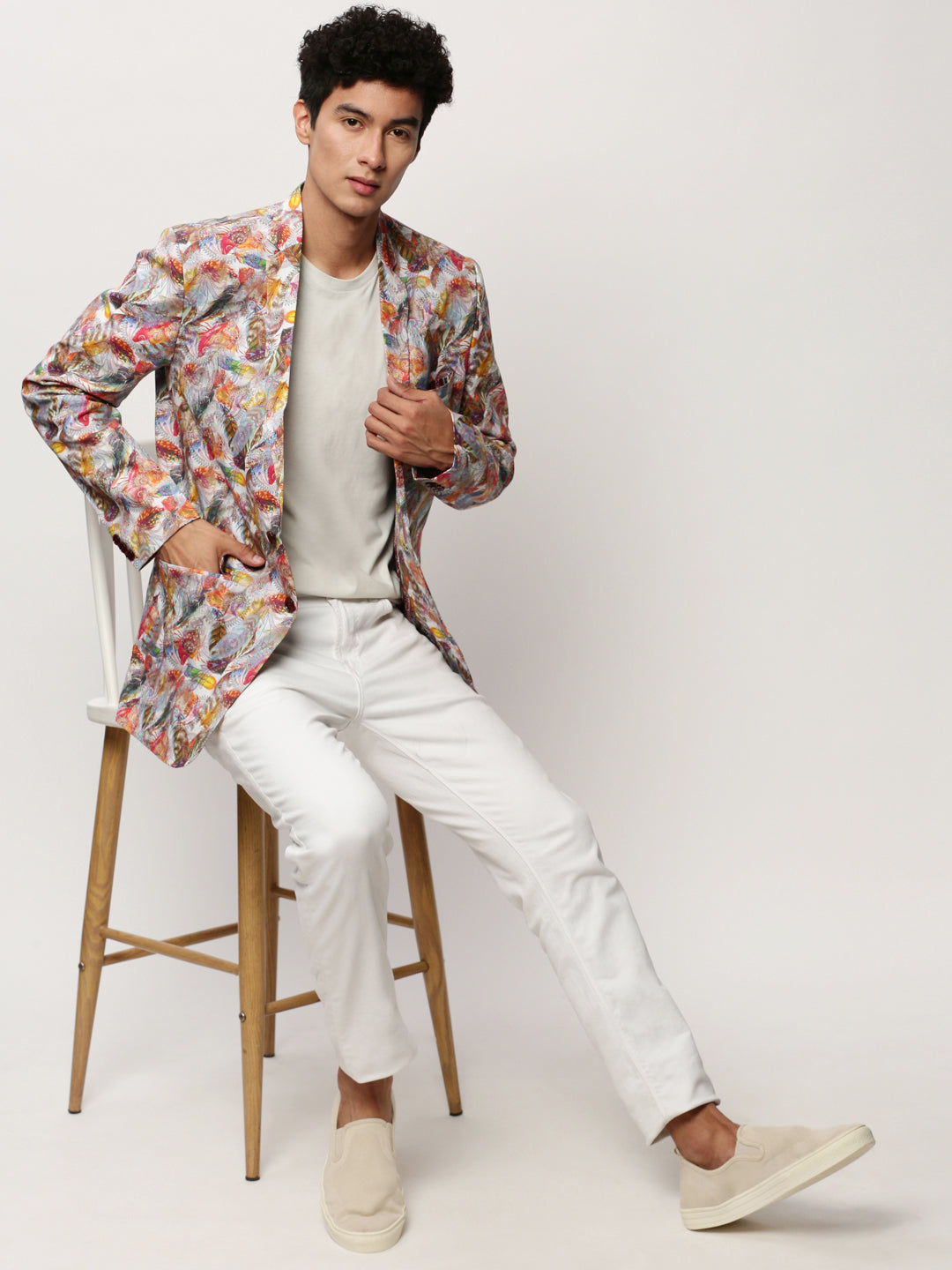 Men Multi Printed Casual Blazers