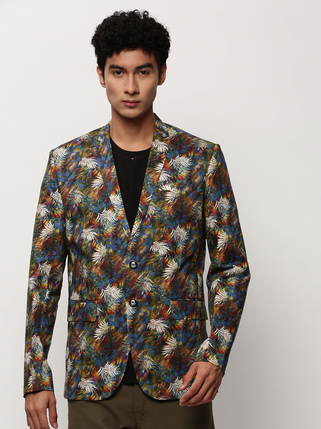 Men Multi Printed Casual Blazers