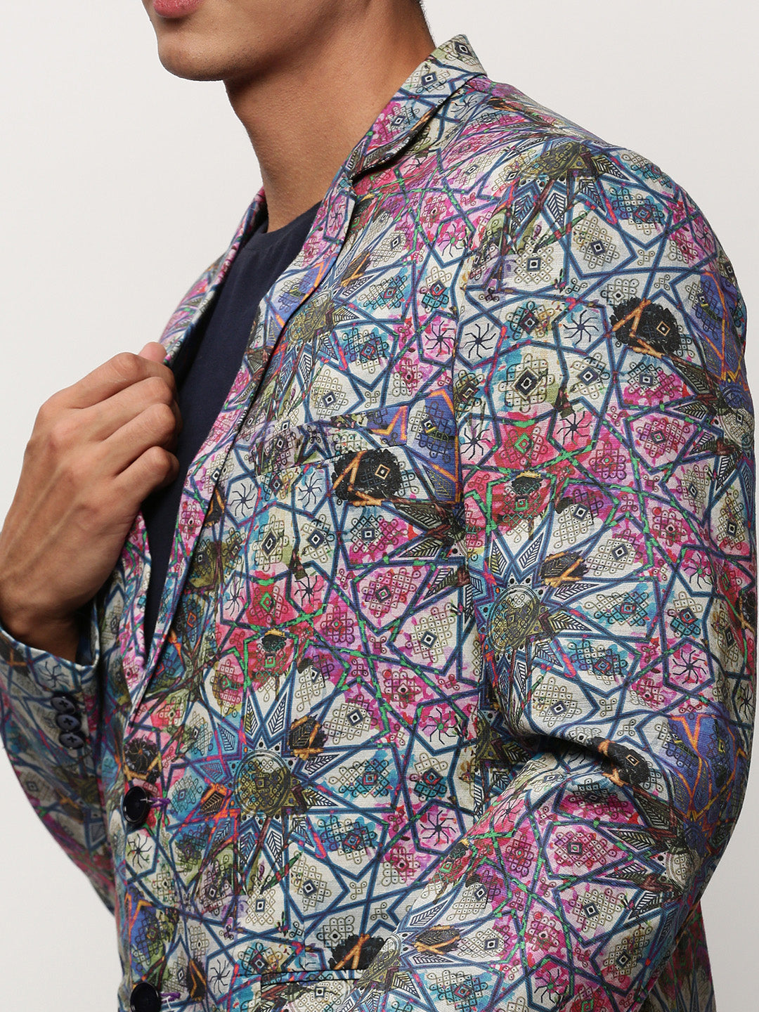 Men Multi Printed Casual Blazers