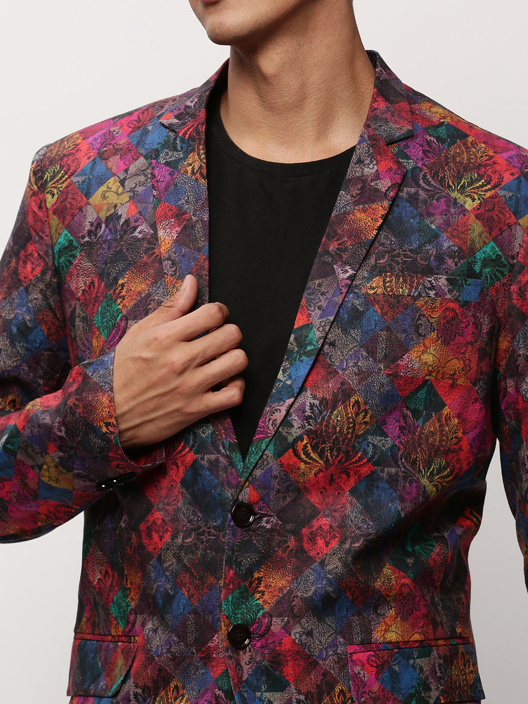 Men Multi Printed Casual Blazers