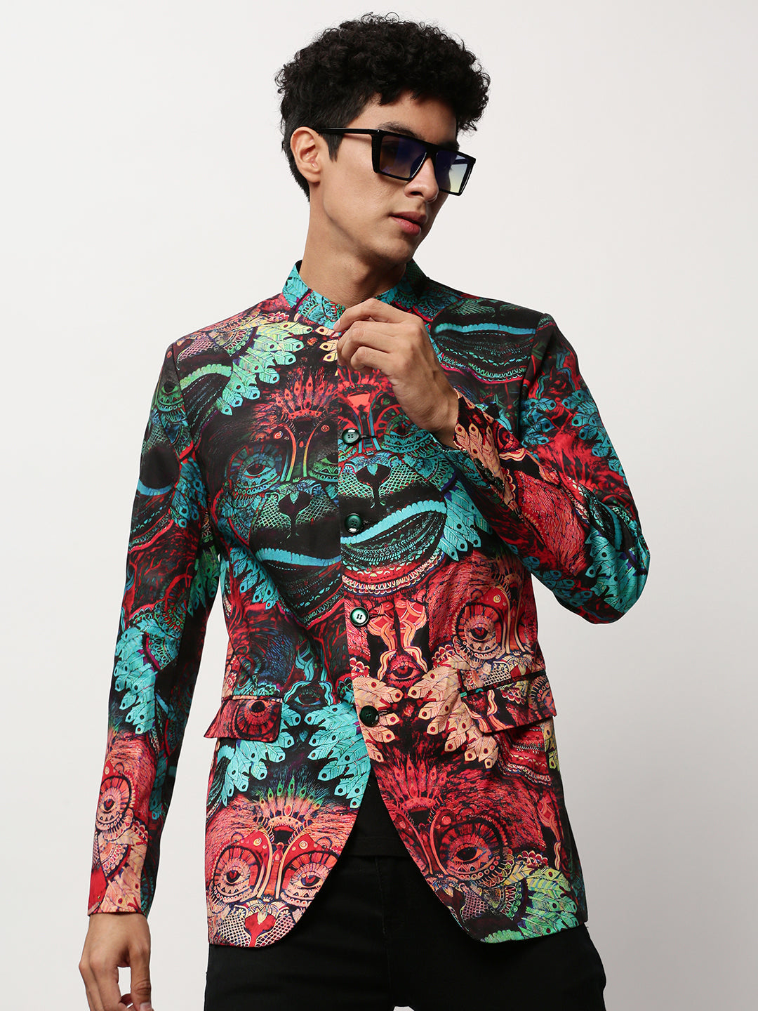 Men Multi Printed Casual Blazers