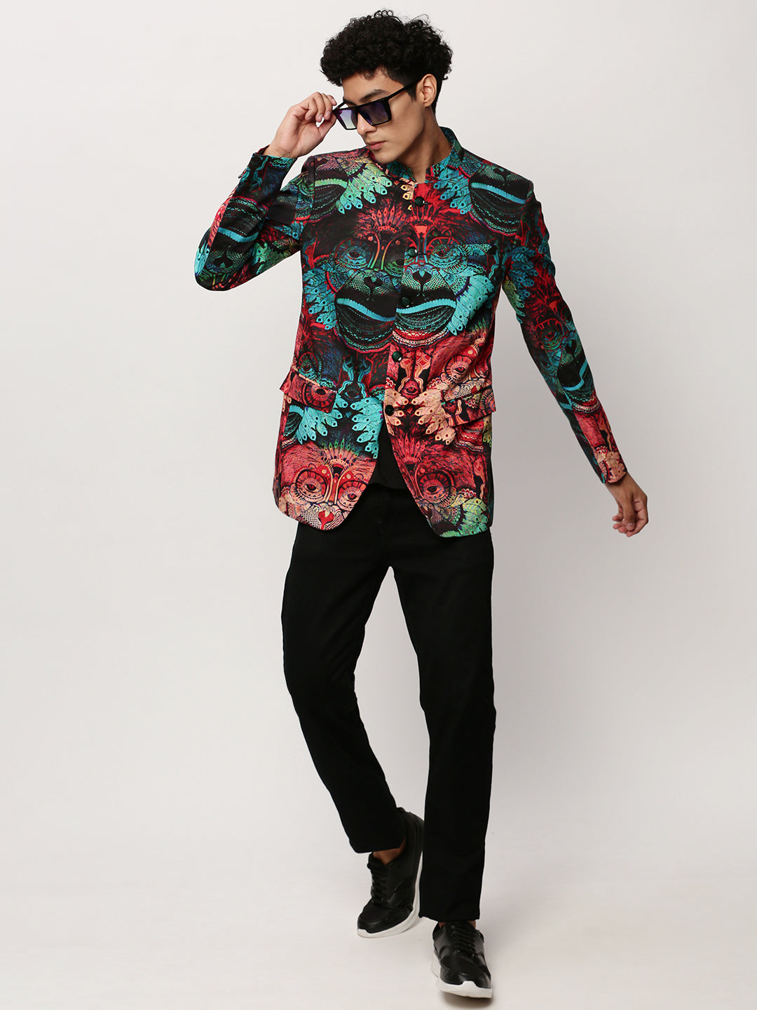 Men Multi Printed Casual Blazers