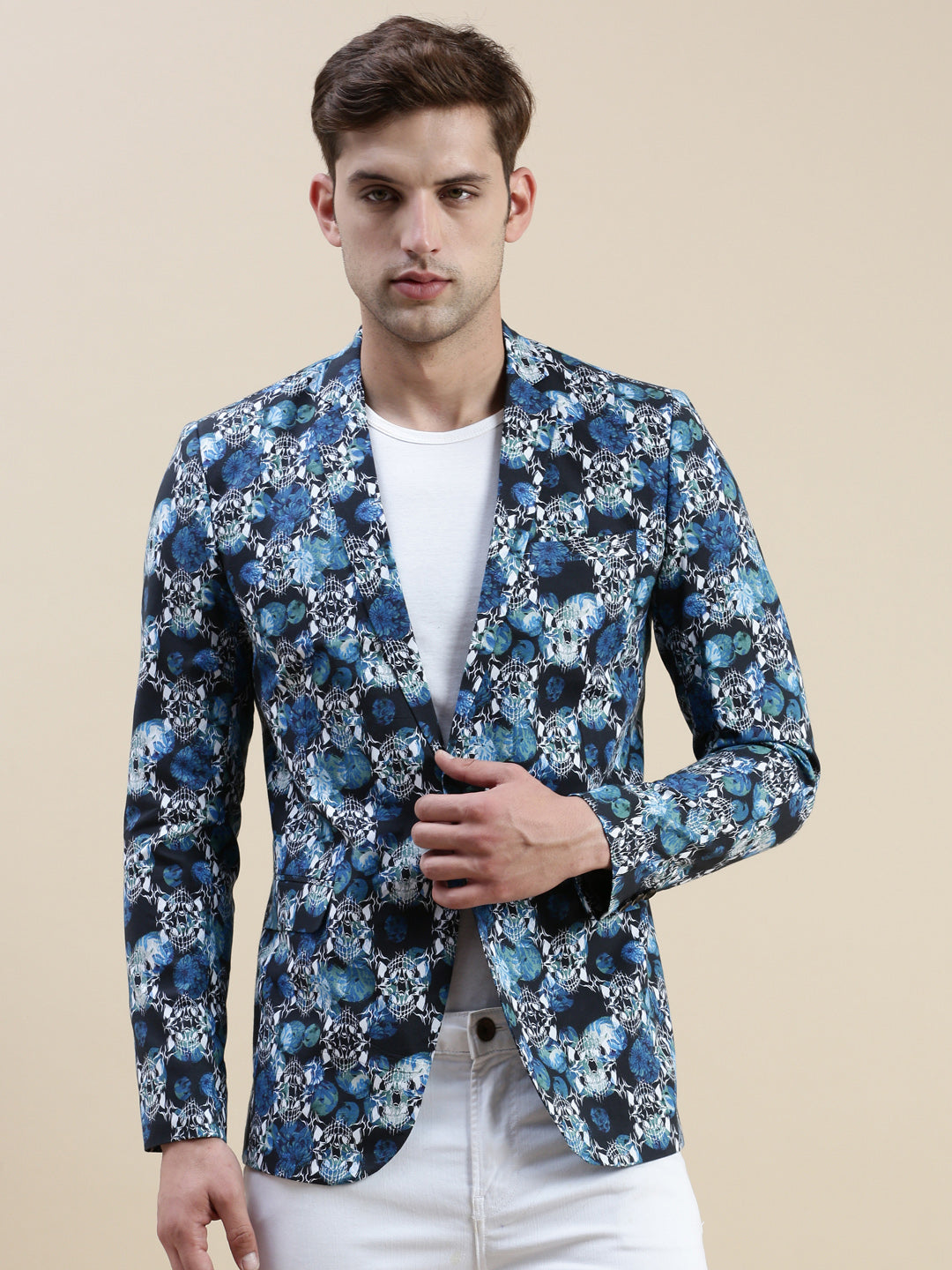 Men Multi Printed Casual Blazer