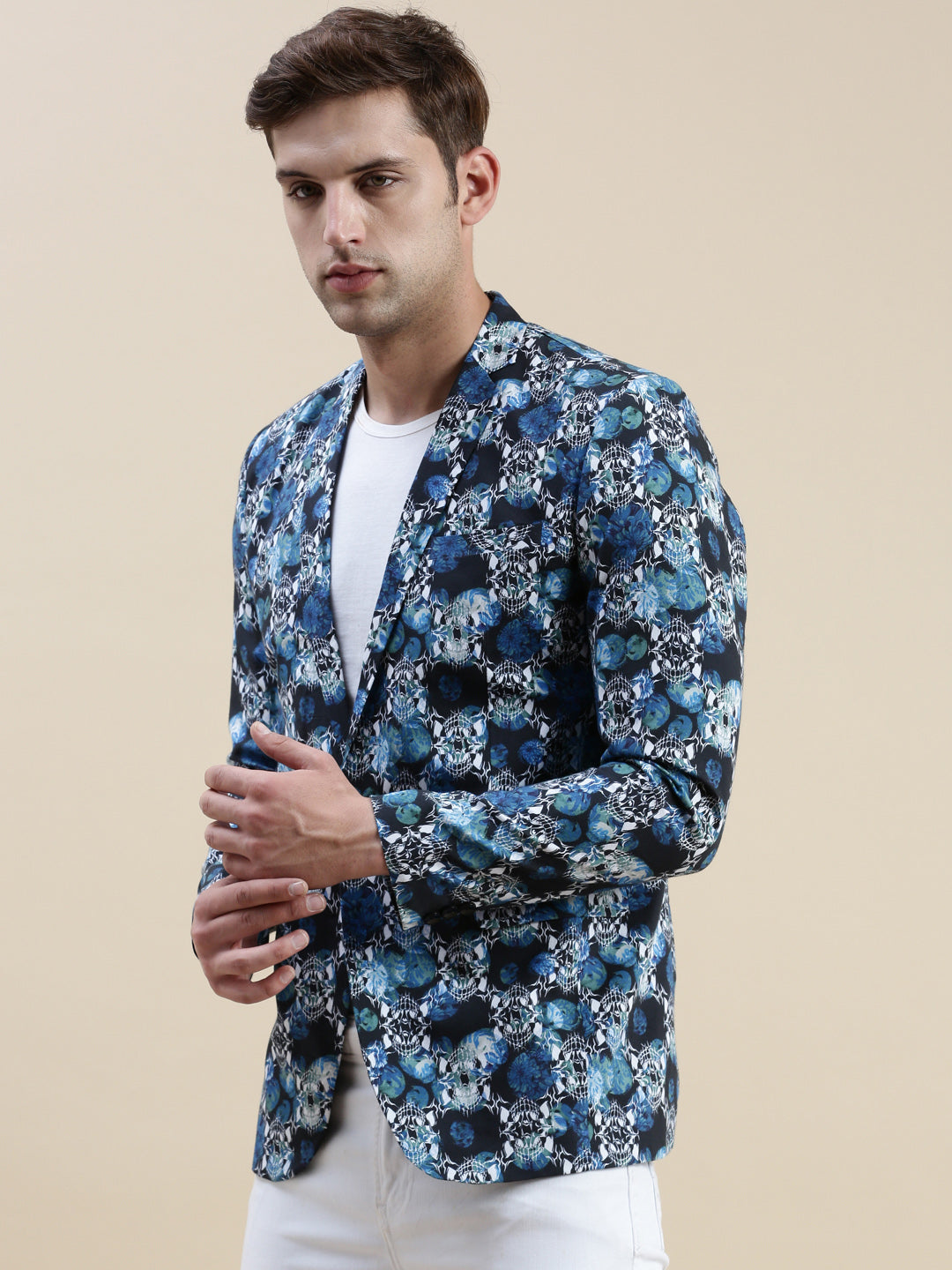 Men Multi Printed Casual Blazer