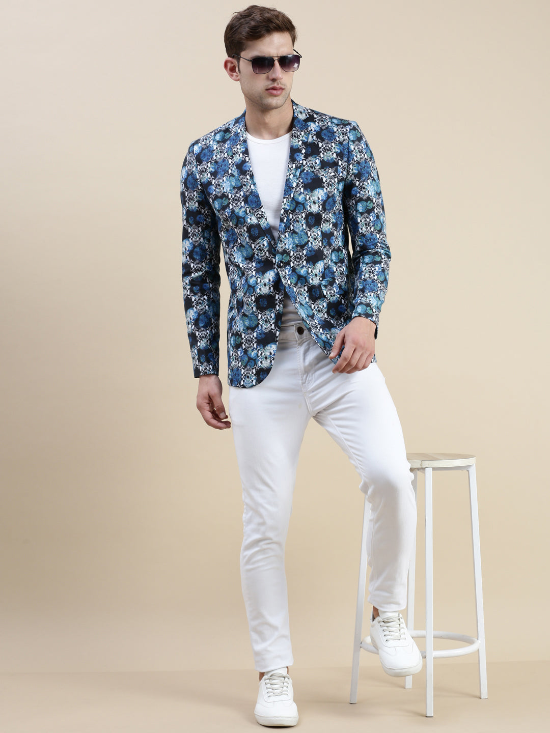 Men Multi Printed Casual Blazer