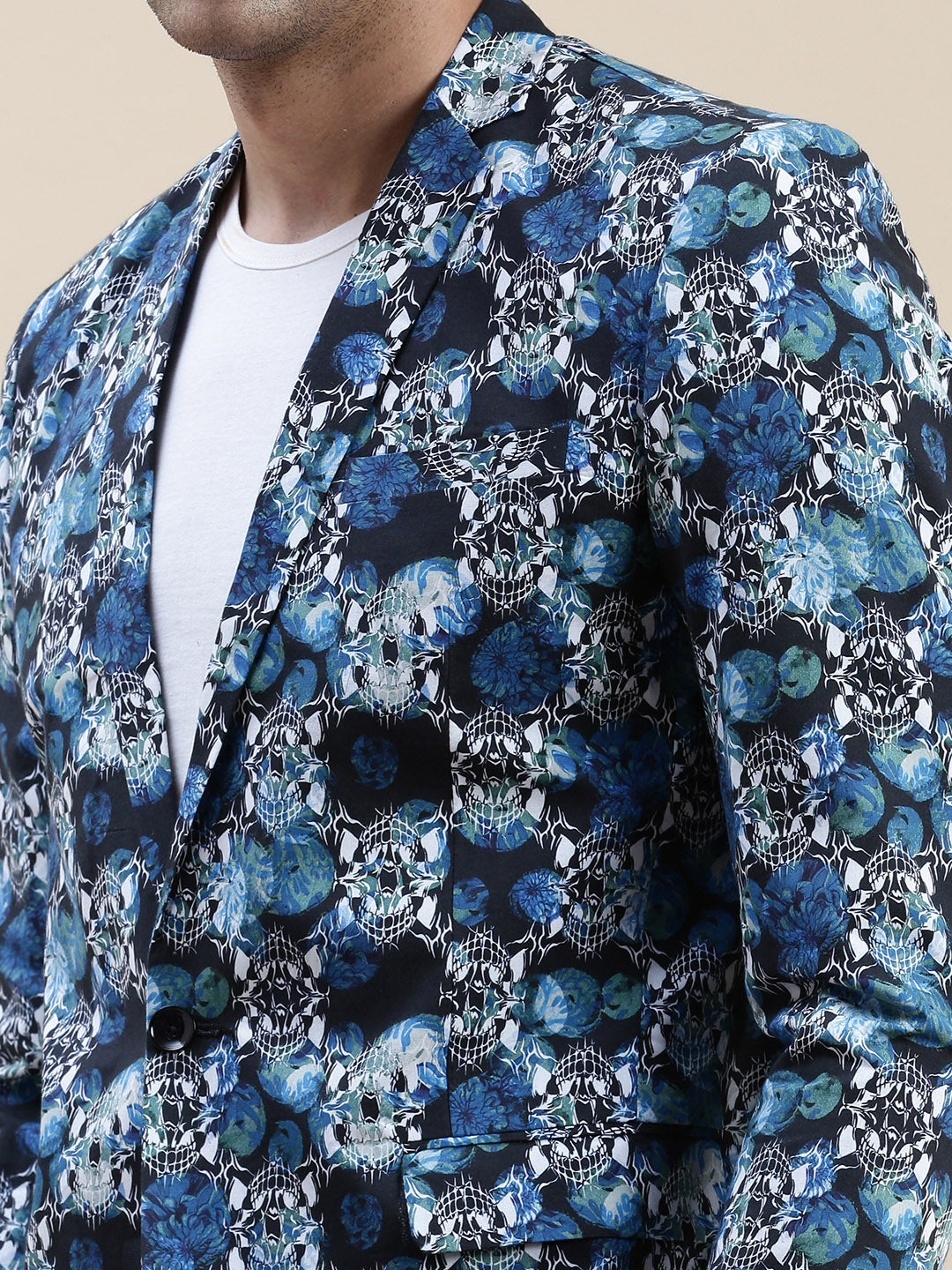 Men Multi Printed Casual Blazer