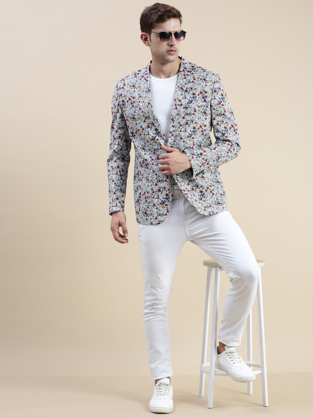 Men Multi Printed Casual Blazer