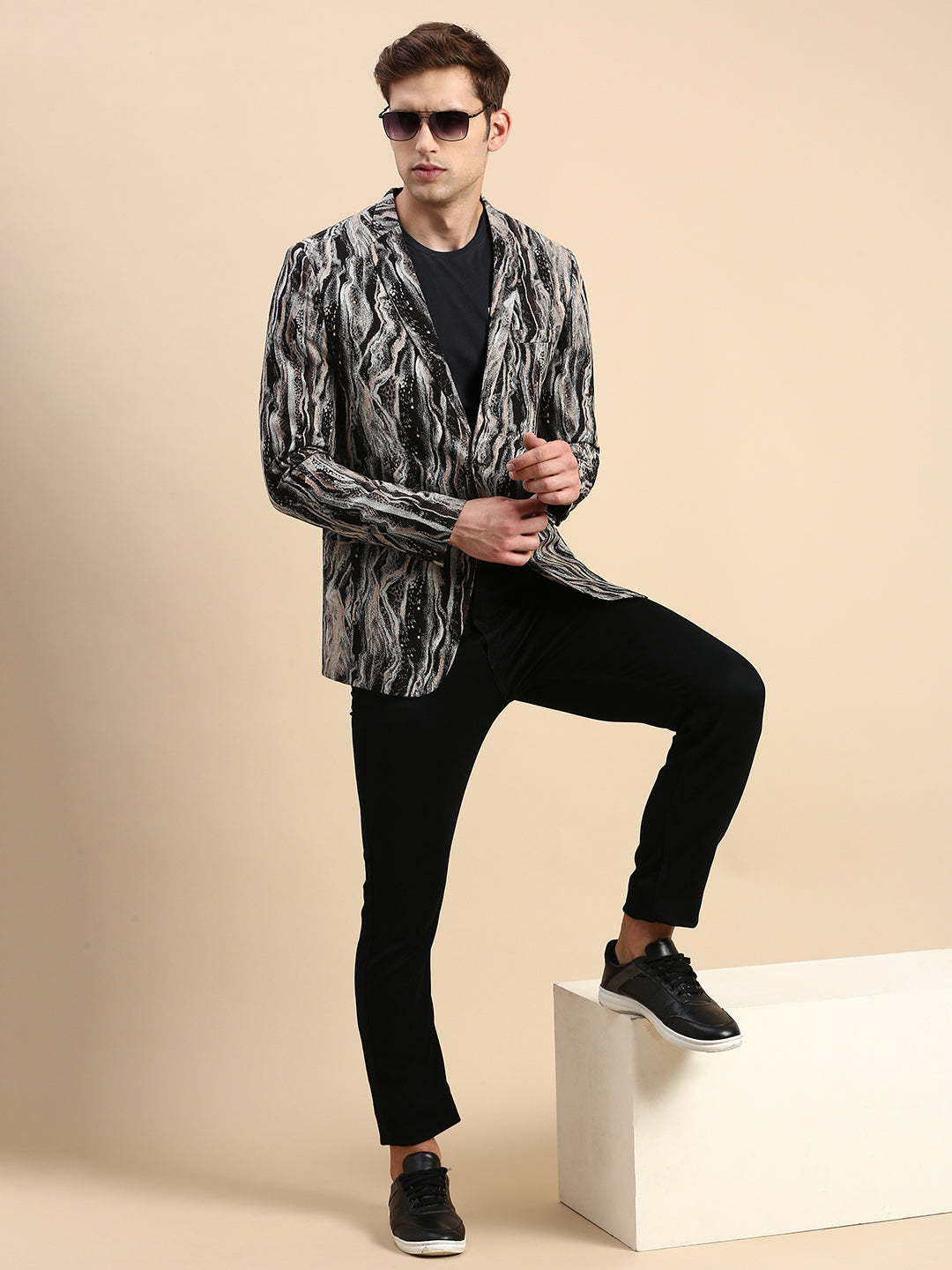 Men Multi Printed Casual Blazer