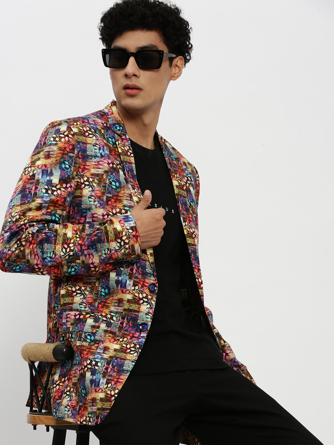 Men Multi Printed Blazer