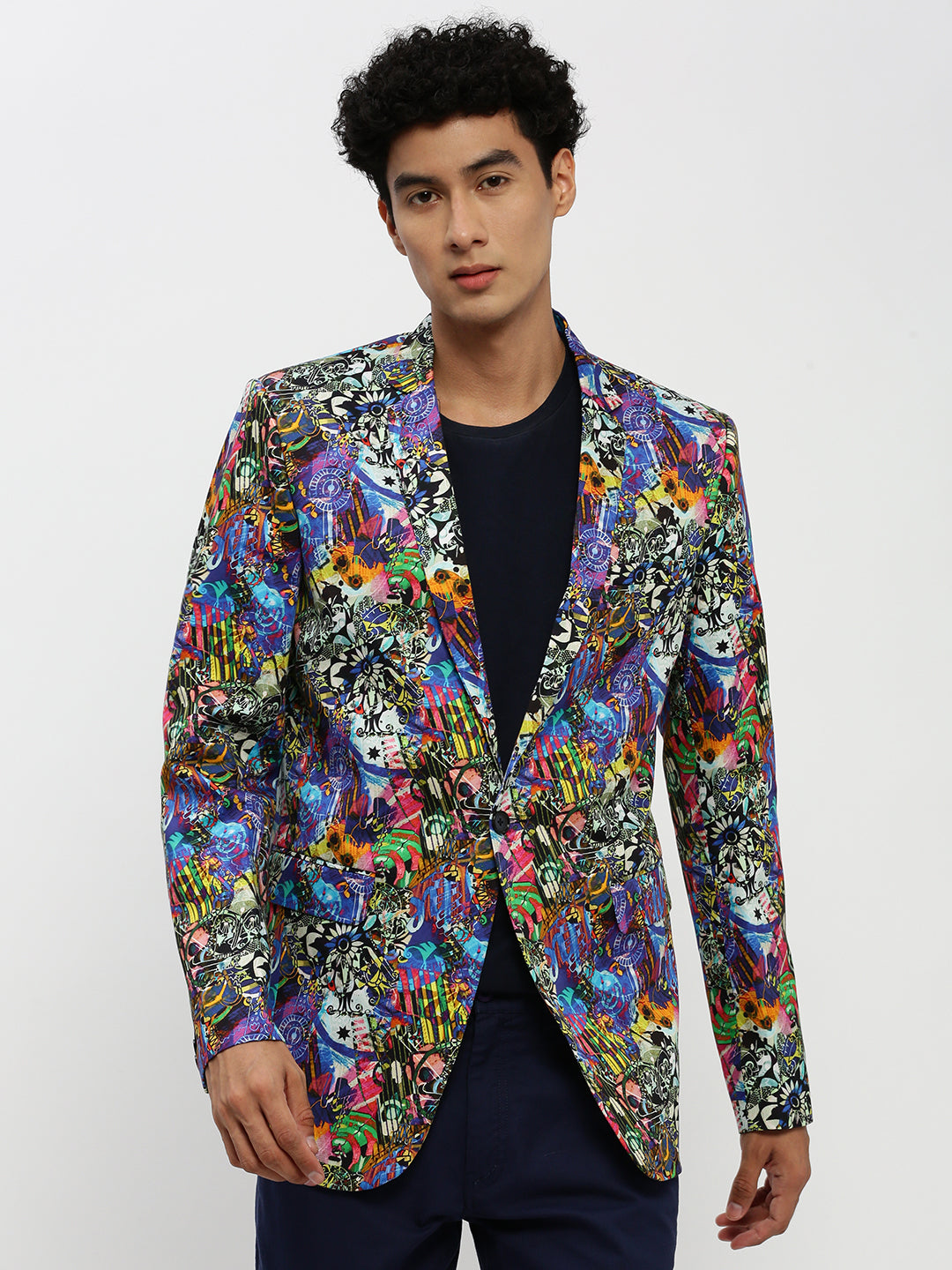 Men Multi Printed Blazer